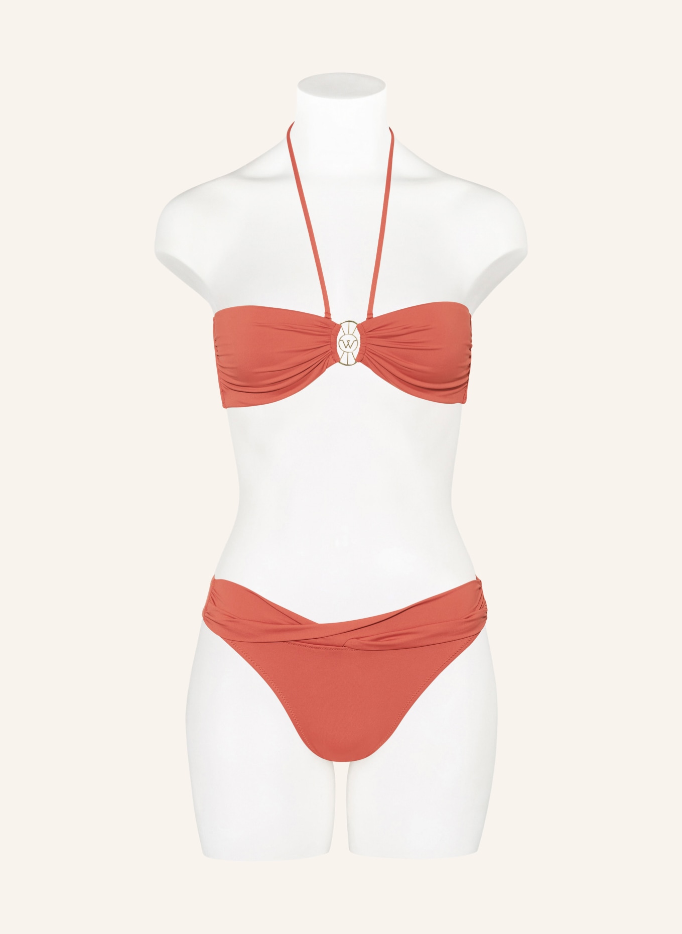 watercult Bandeau-Bikini-Top THE ESSENTIALS, Farbe: DUNKELORANGE (Bild 2)