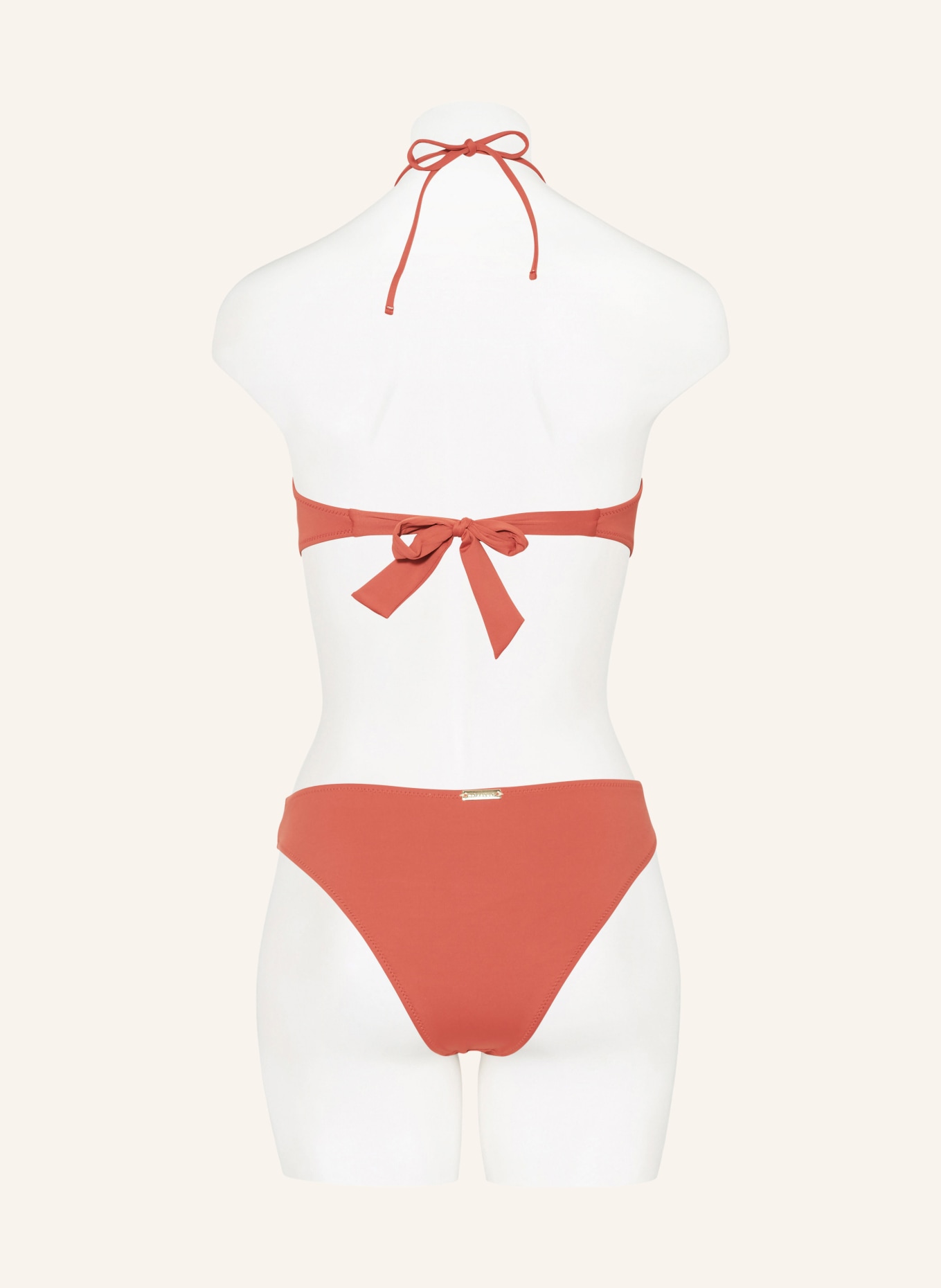 watercult Bandeau bikini top THE ESSENTIALS, Color: DARK ORANGE (Image 3)