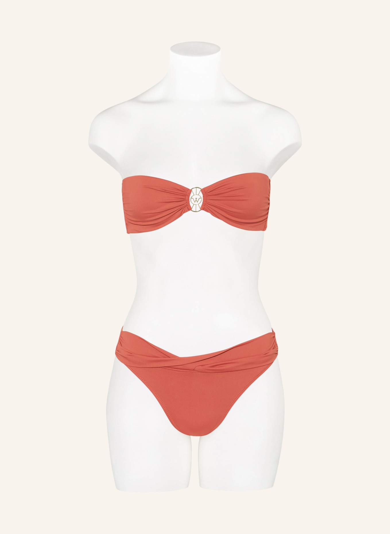 watercult Bandeau-Bikini-Top THE ESSENTIALS, Farbe: DUNKELORANGE (Bild 4)
