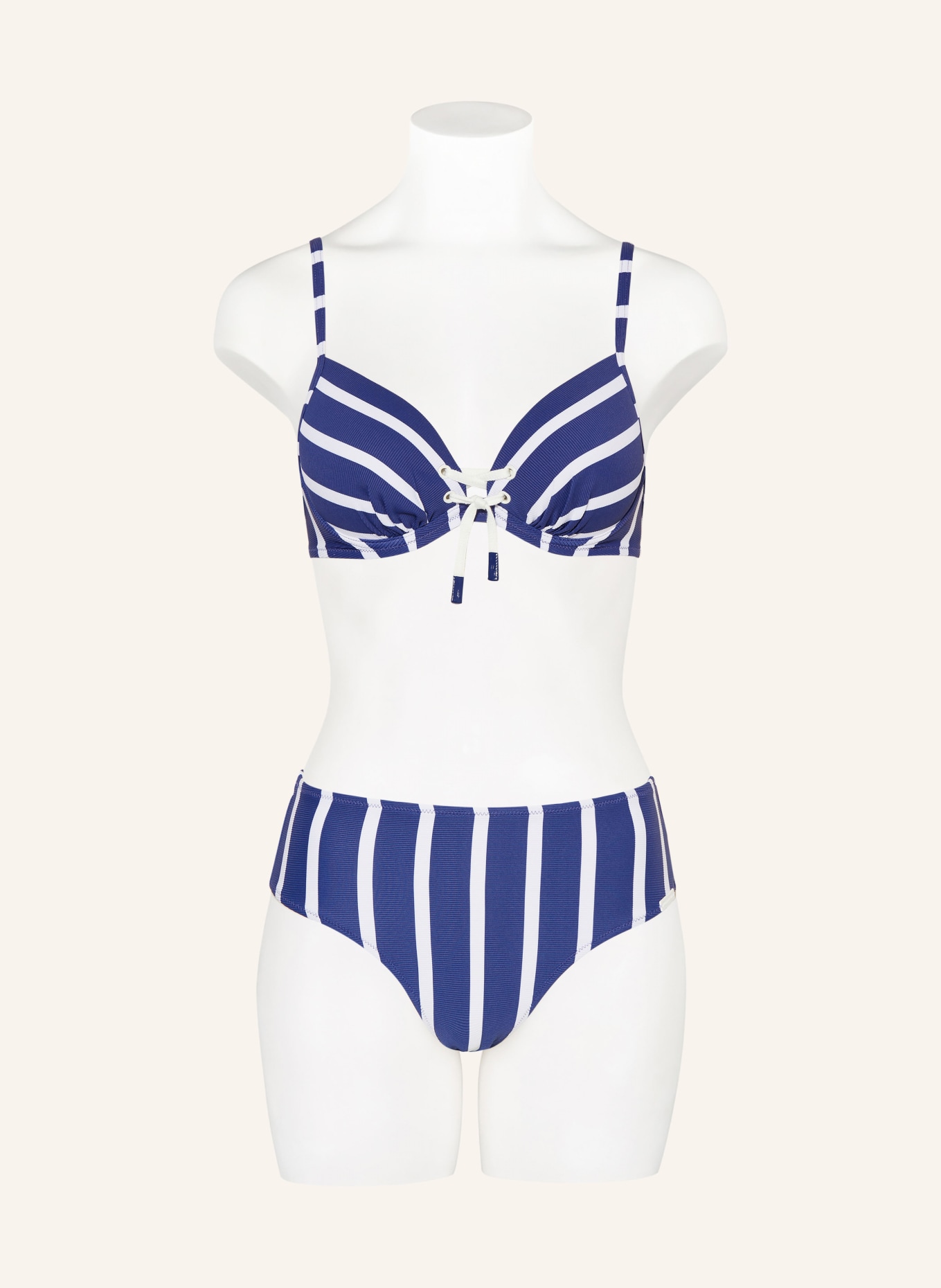 watercult Bügel-Bikini-Top SEA RIDE, Farbe: BLAU/ WEISS (Bild 2)