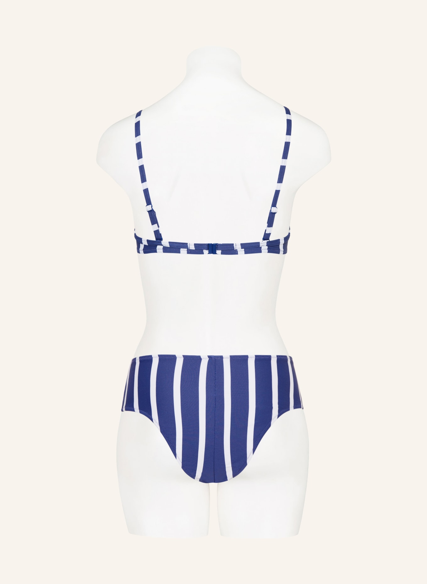 watercult High-Waist-Bikini-Hose SEA RIDE, Farbe: BLAU/ WEISS (Bild 3)