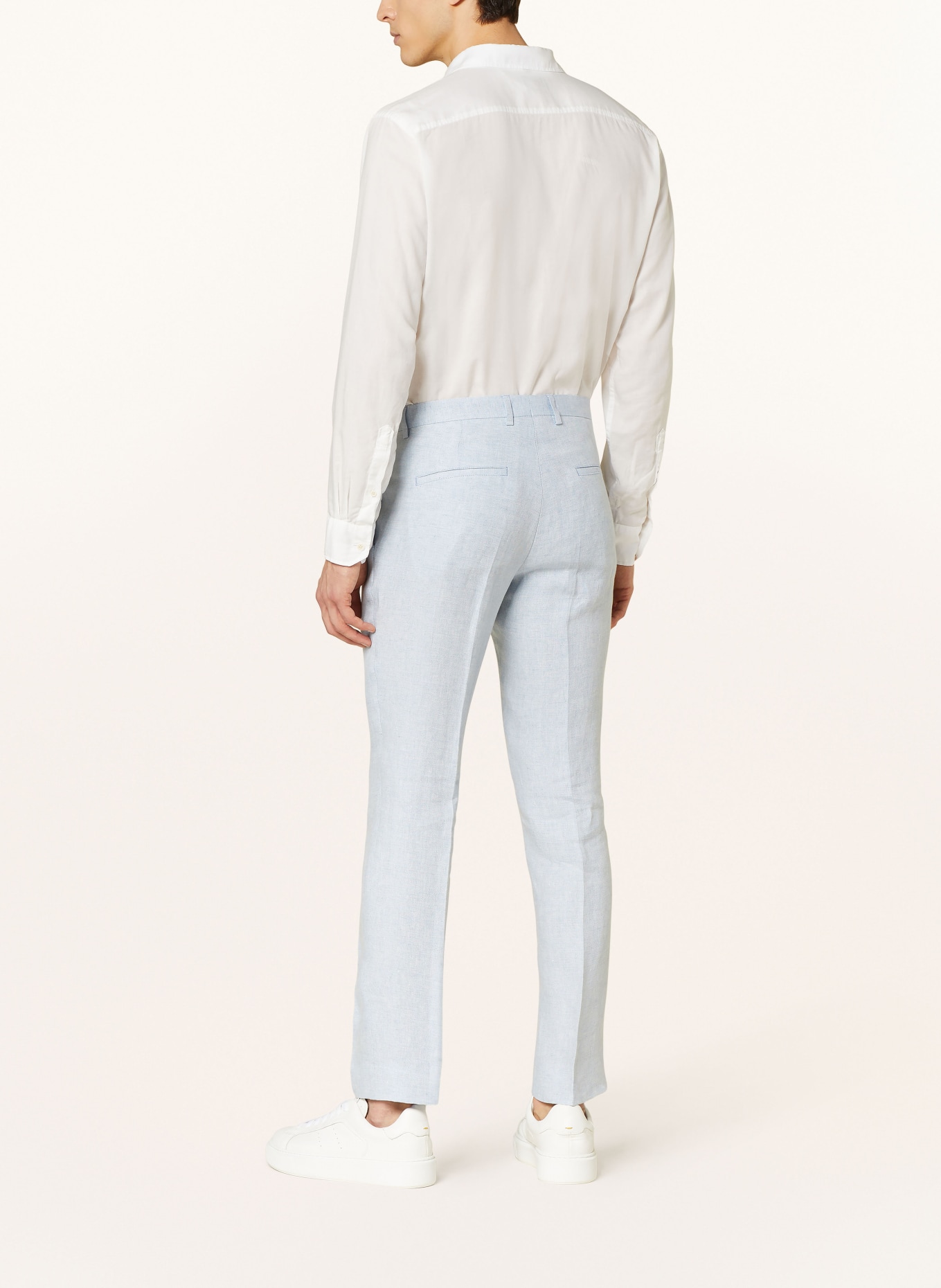 SAND COPENHAGEN Suit trousers CRAIG regular fit in linen, Color: 500 LIGHT BLUE (Image 4)