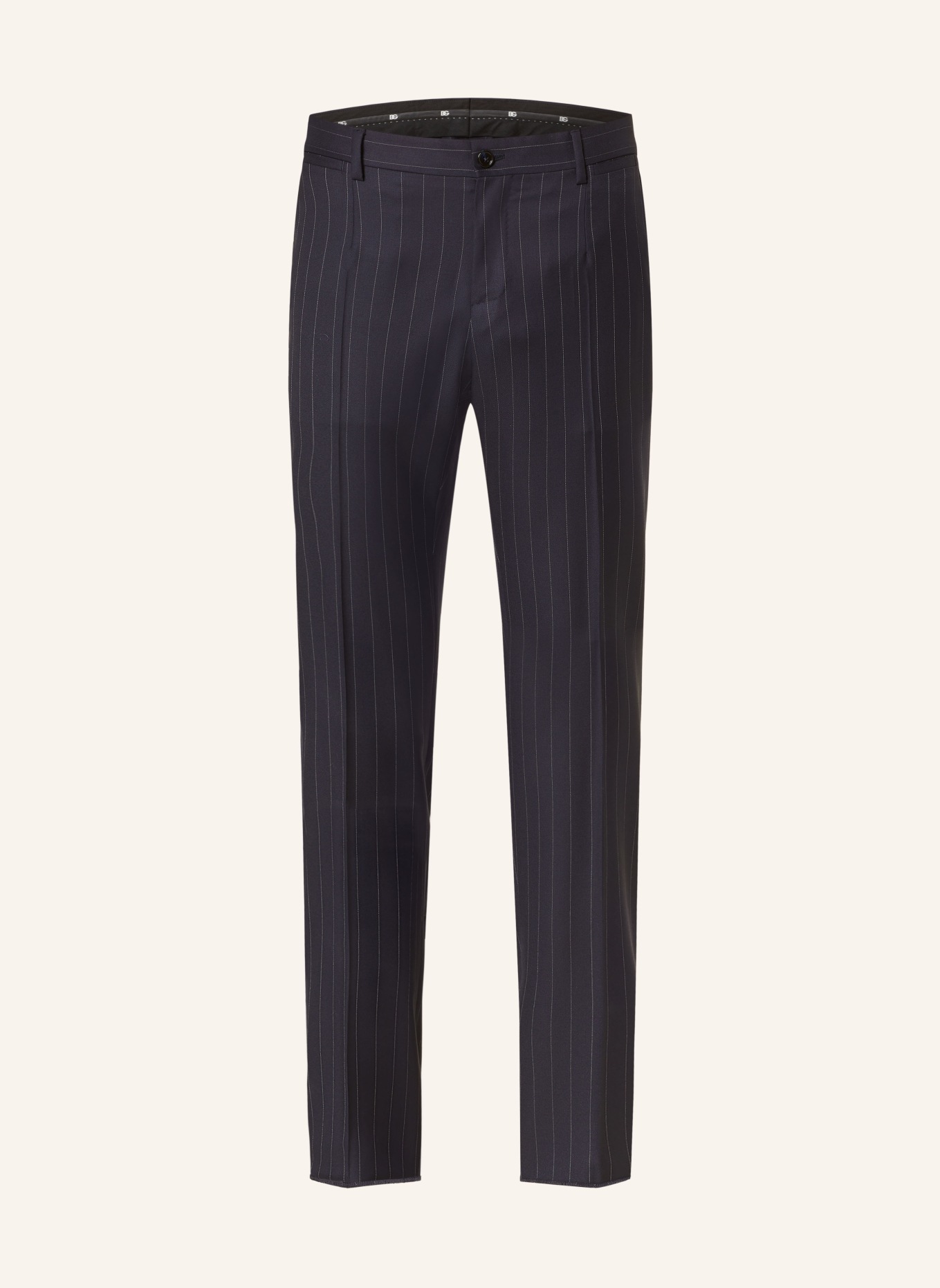 DOLCE & GABBANA Spodnie garniturowe slim fit, Kolor: S8052 Rigato (Obrazek 1)