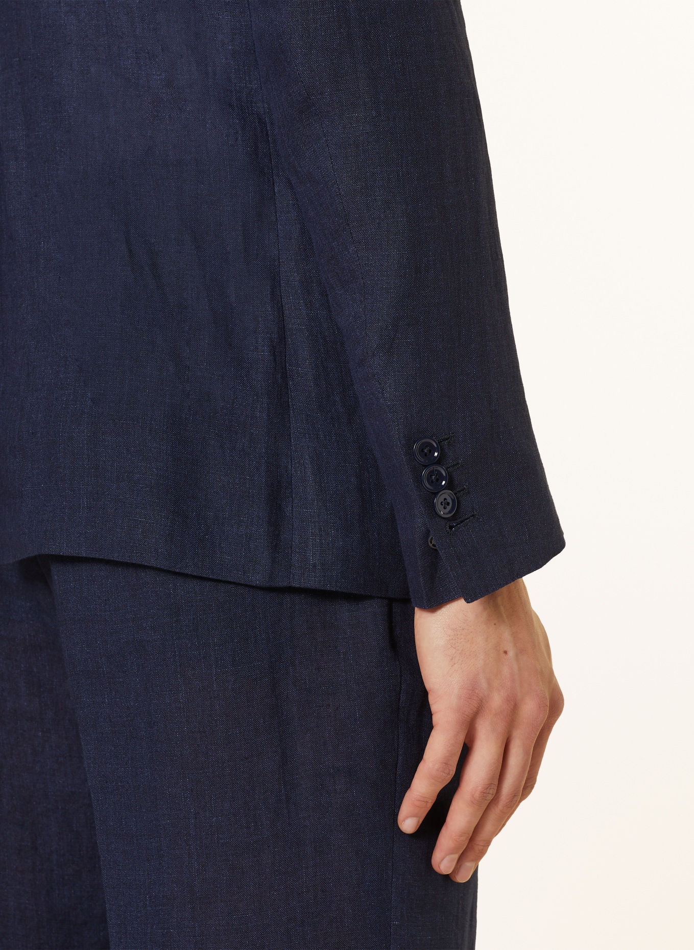 DOLCE & GABBANA Linen blazer slim fit, Color: S8280 MELANGE AZZURRI-BLU (Image 6)
