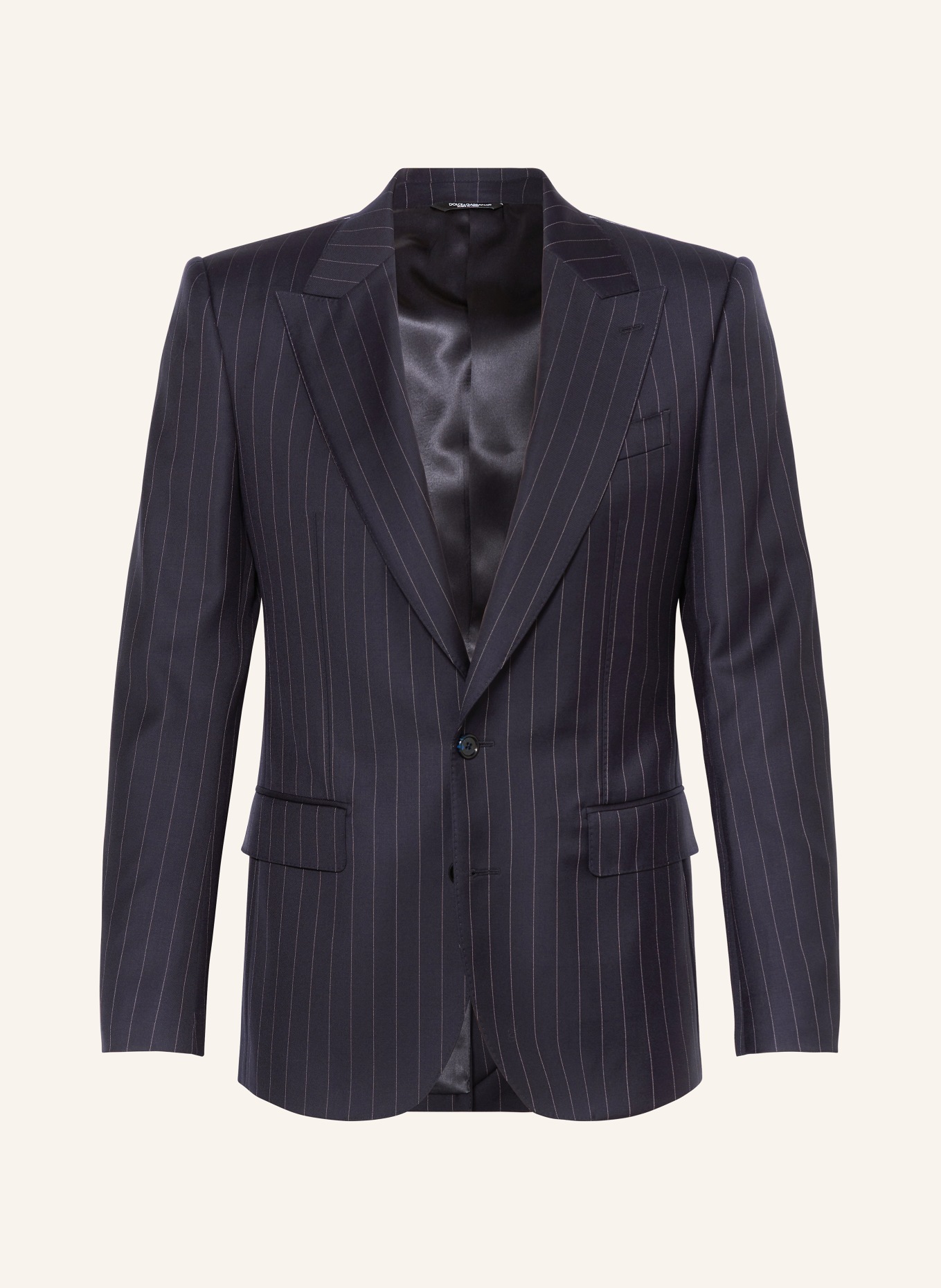 DOLCE & GABBANA Suit jacket Slim Fit, Color: DARK BLUE/ WHITE (Image 1)
