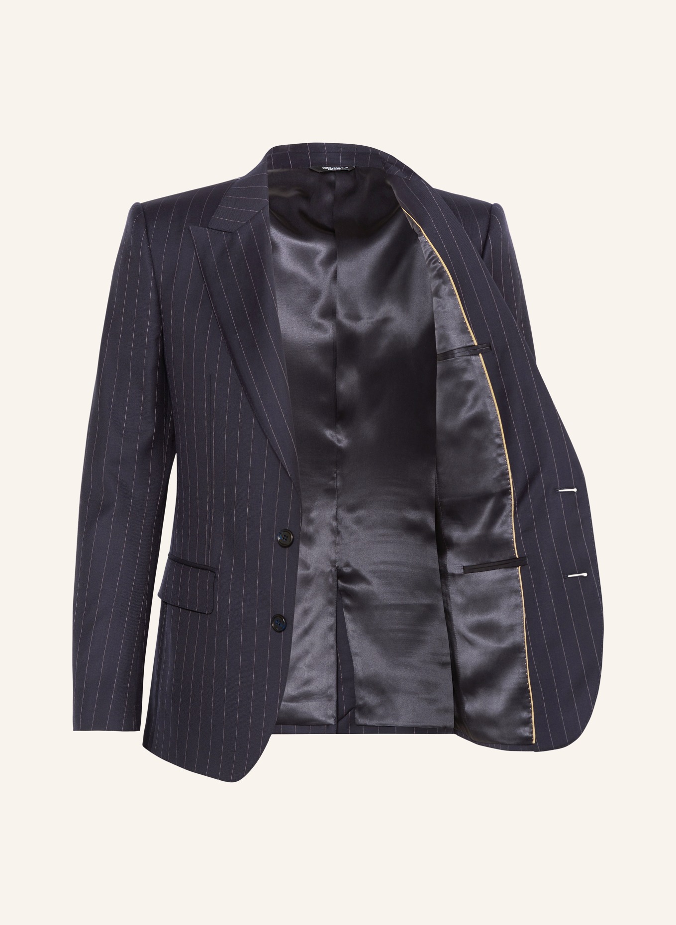 DOLCE & GABBANA Suit jacket Slim Fit, Color: DARK BLUE/ WHITE (Image 4)