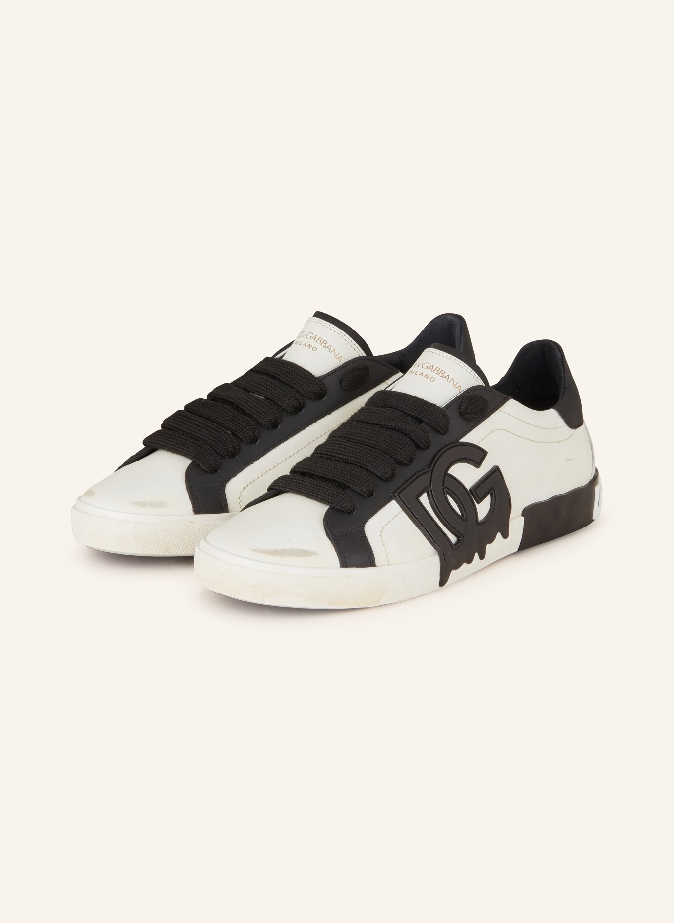 DOLCE & GABBANA Sneakers PORTOFINO, Color: BLACK/ WHITE (Image 1)