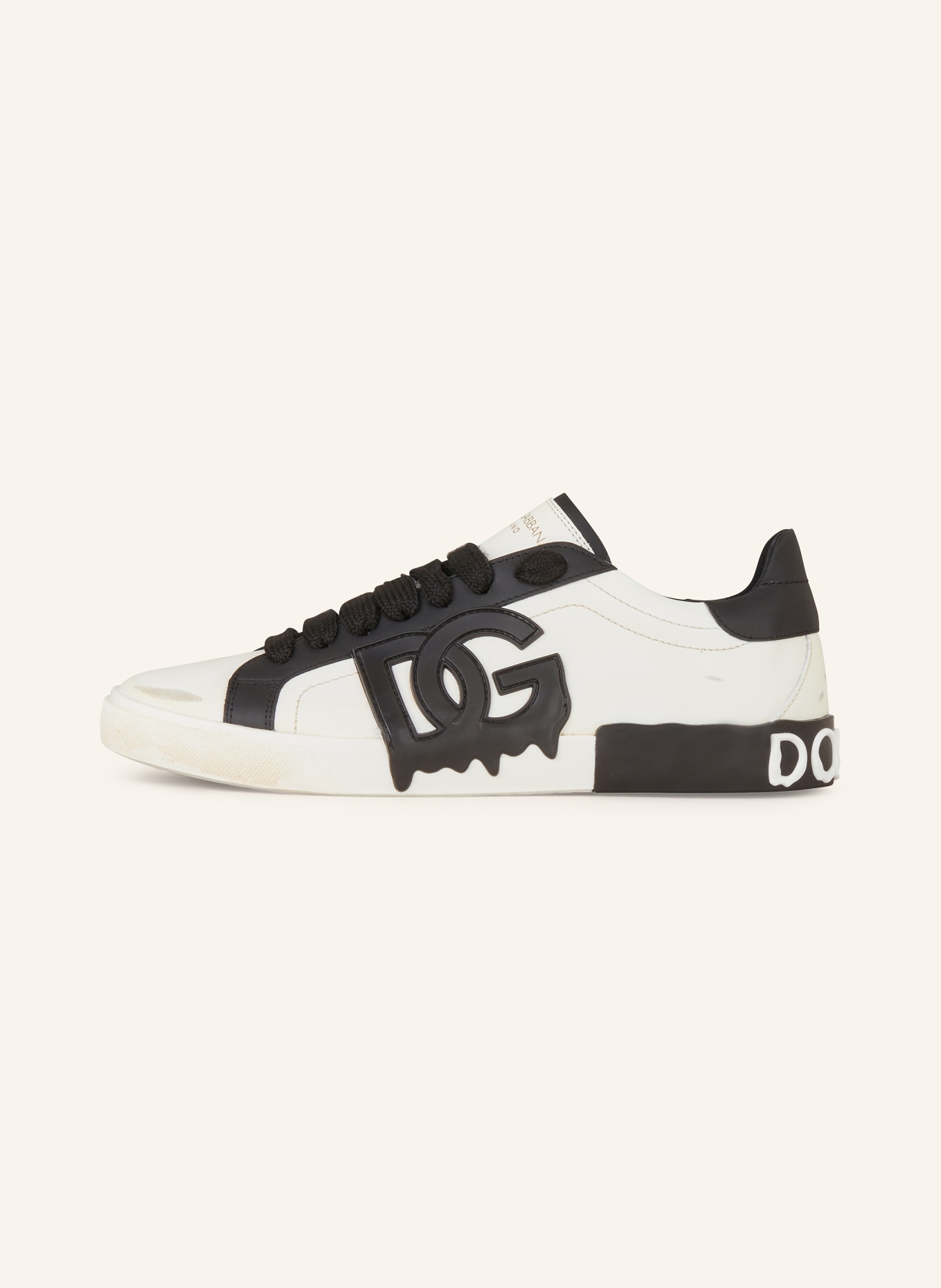 DOLCE & GABBANA Sneakers PORTOFINO, Color: BLACK/ WHITE (Image 4)