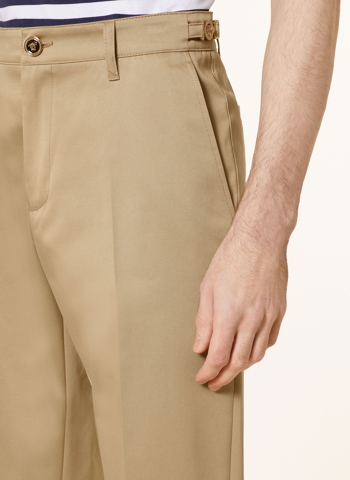 VERSACE Chinos regular fit, Color: CAMEL (Image 5)