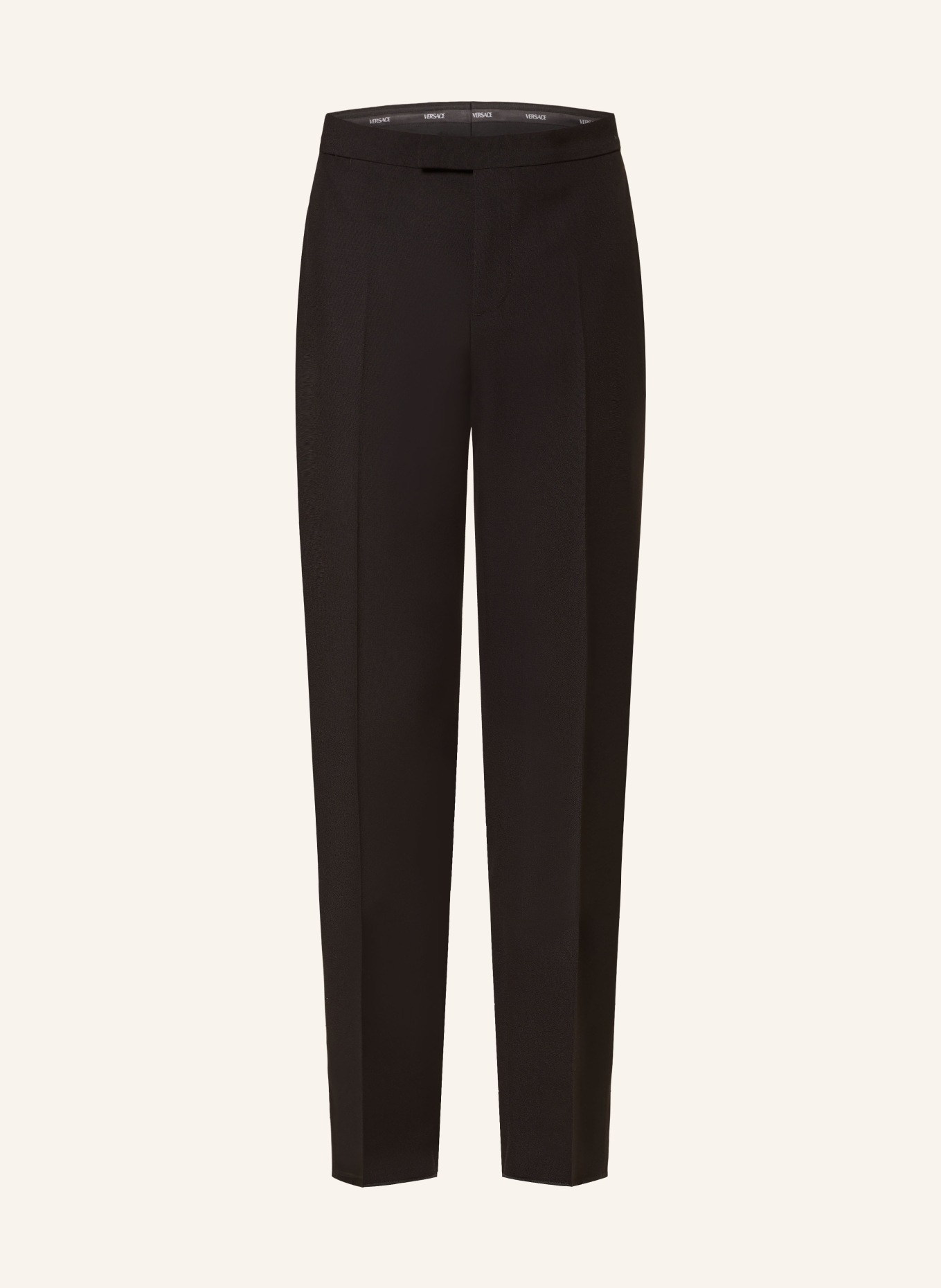 VERSACE Tuxedo trousers regular fit with tuxedo stripes, Color: BLACK (Image 1)