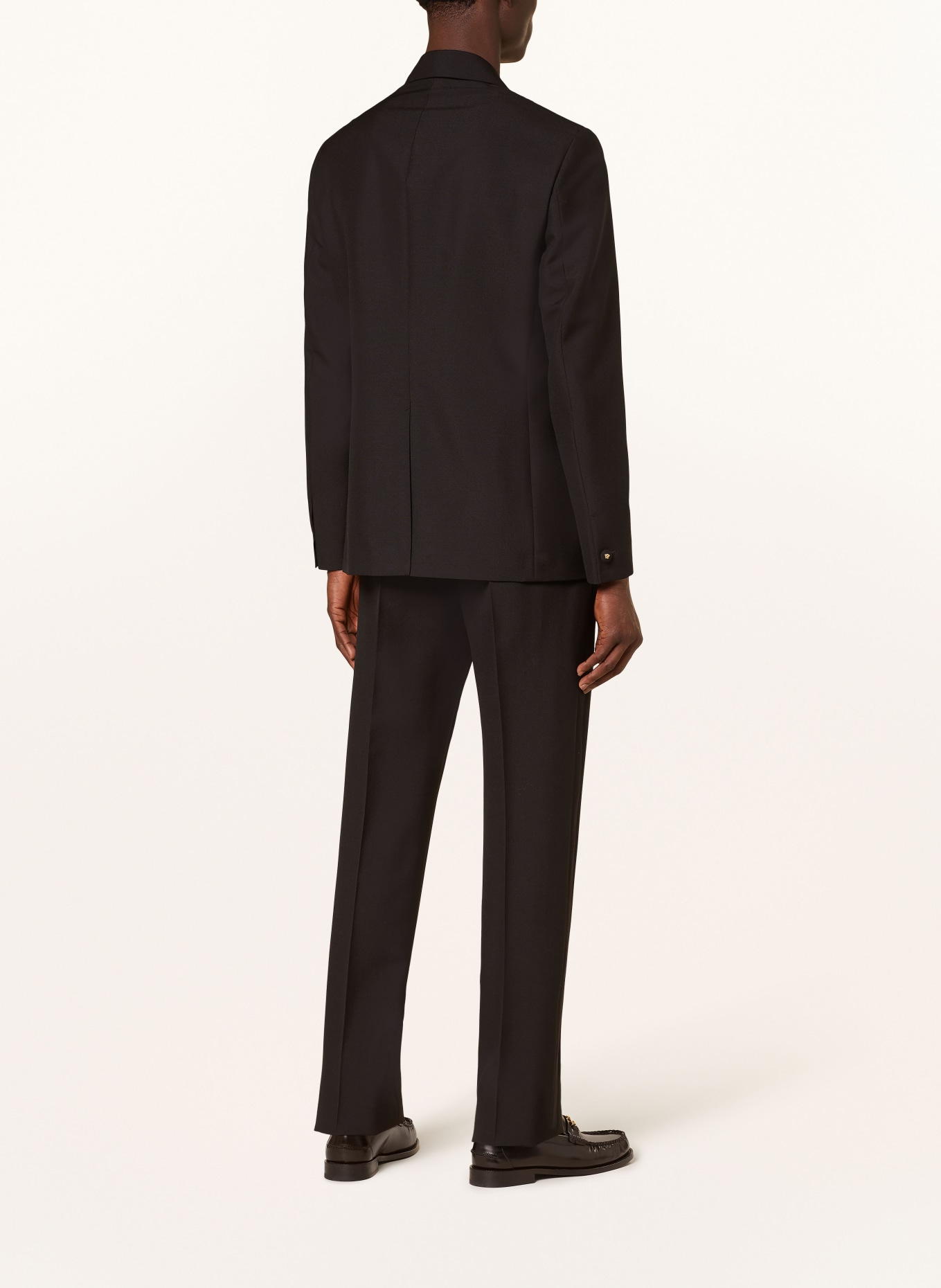 VERSACE Tuxedo trousers regular fit with tuxedo stripes, Color: BLACK (Image 3)
