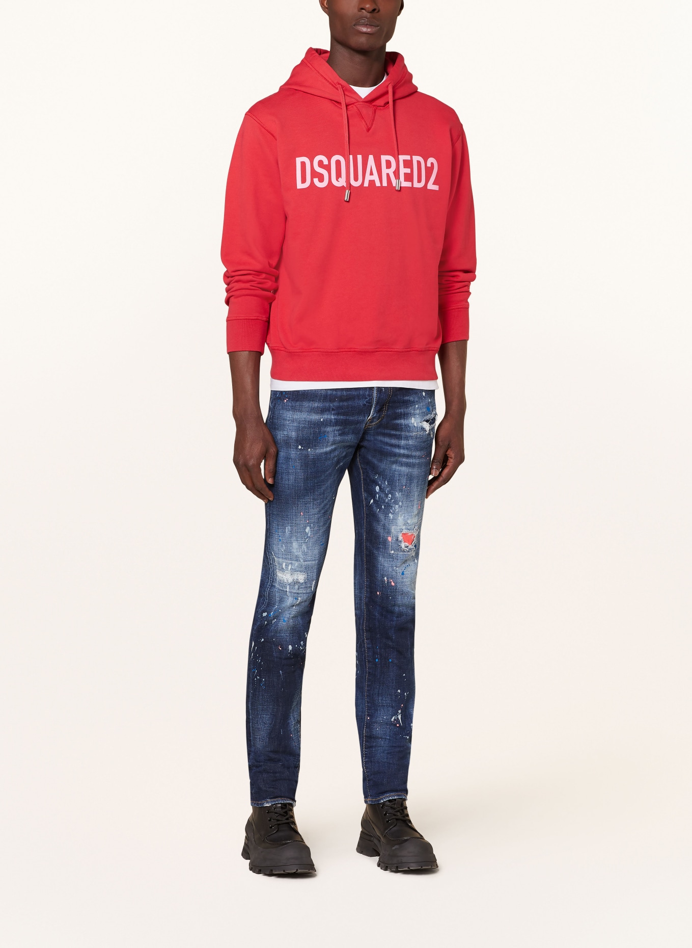 DSQUARED2 Destroyed Jeans COOL GUY Slim Fit, Farbe: 470 BLUE NAVY (Bild 2)
