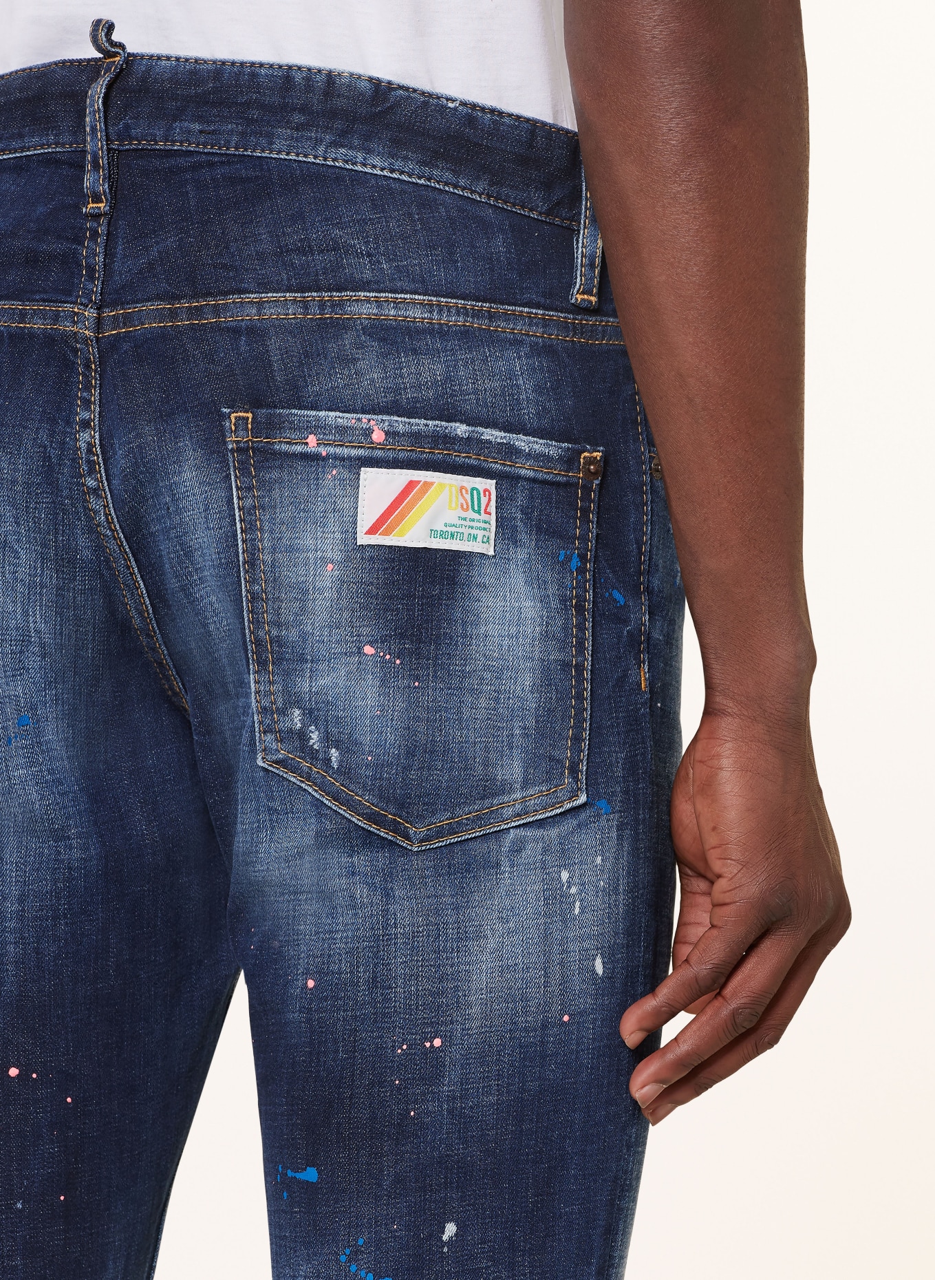 DSQUARED2 Destroyed jeans COOL GUY slim fit, Color: 470 BLUE NAVY (Image 6)