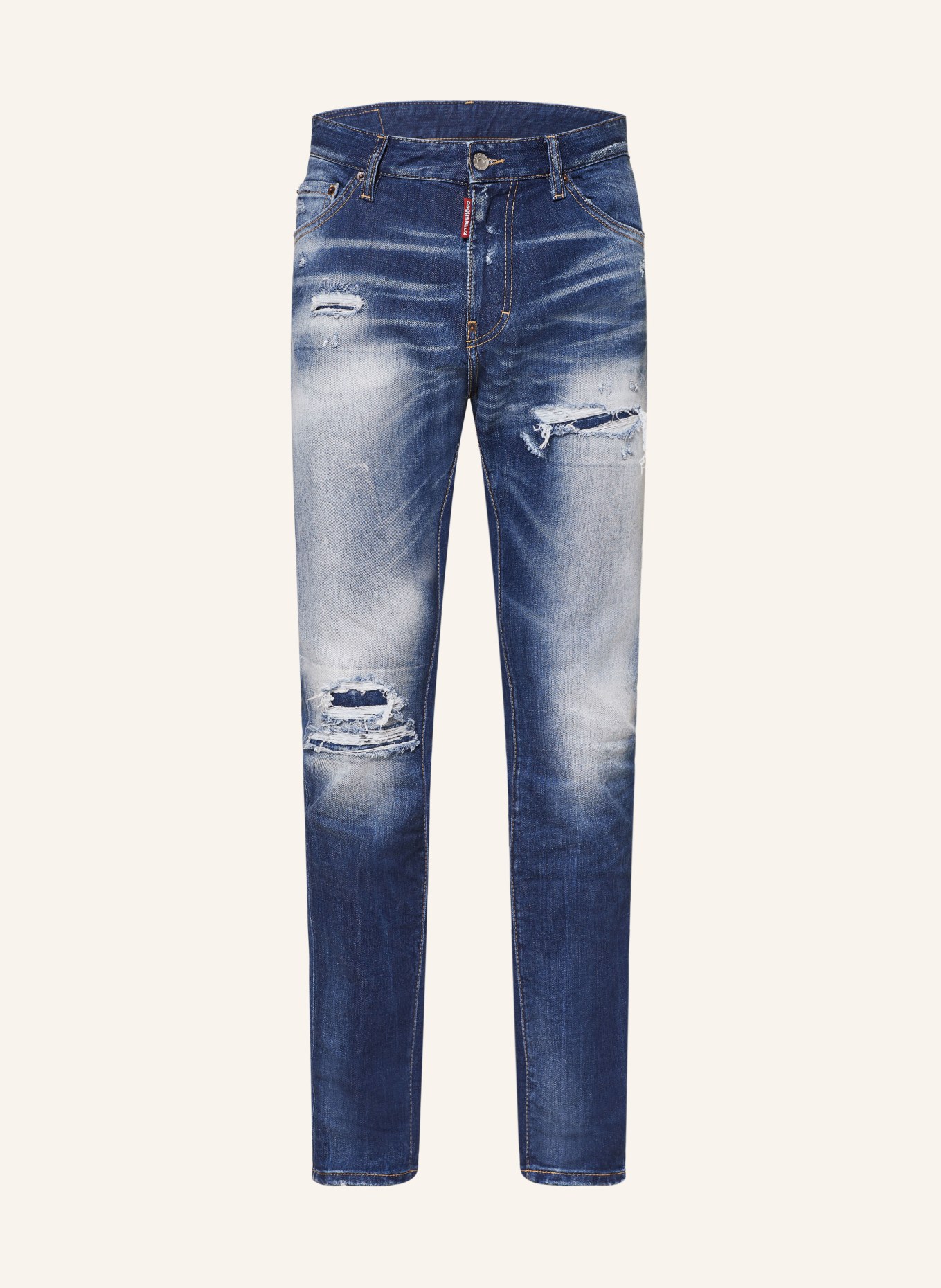 DSQUARED2 Destroyed jeans COOL GUY extra slim fit, Color: 470 BLUE NAVY (Image 1)