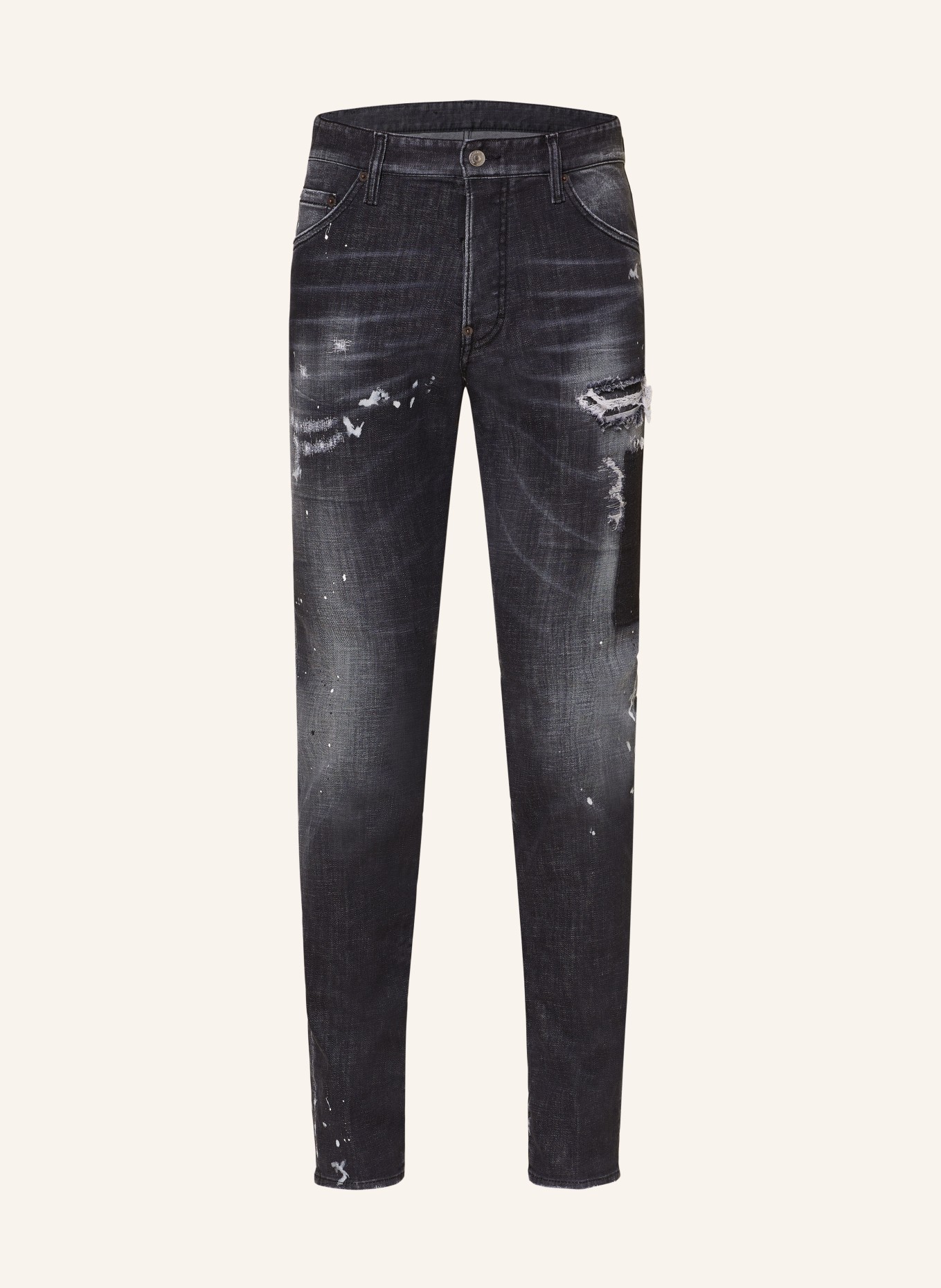 DSQUARED2 Jeansy w stylu destroyed COOL GUY slim fit, Kolor: 900  black (Obrazek 1)