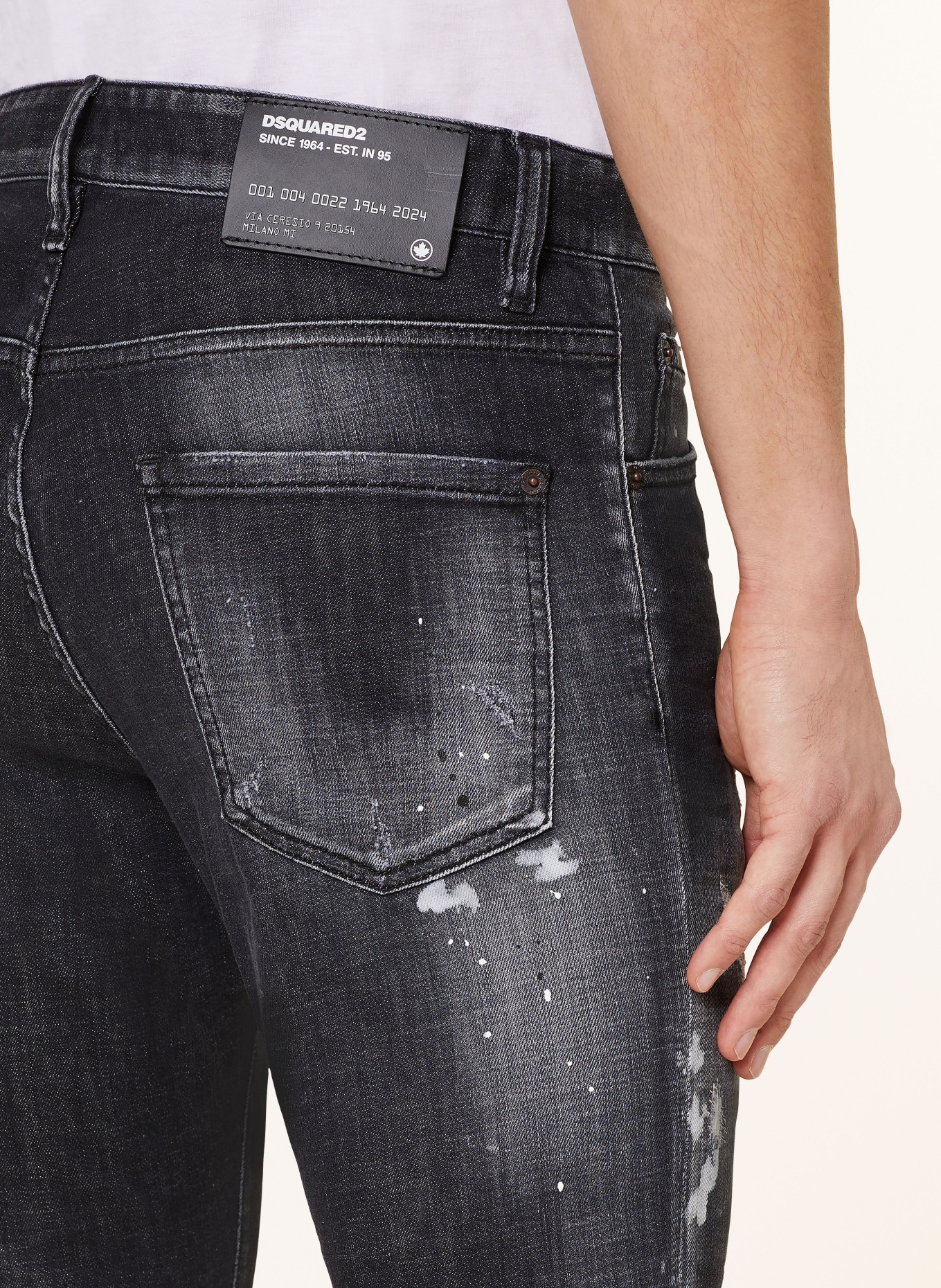 DSQUARED2 Destroyed jeans COOL GUY slim fit, Color: 900  black (Image 6)