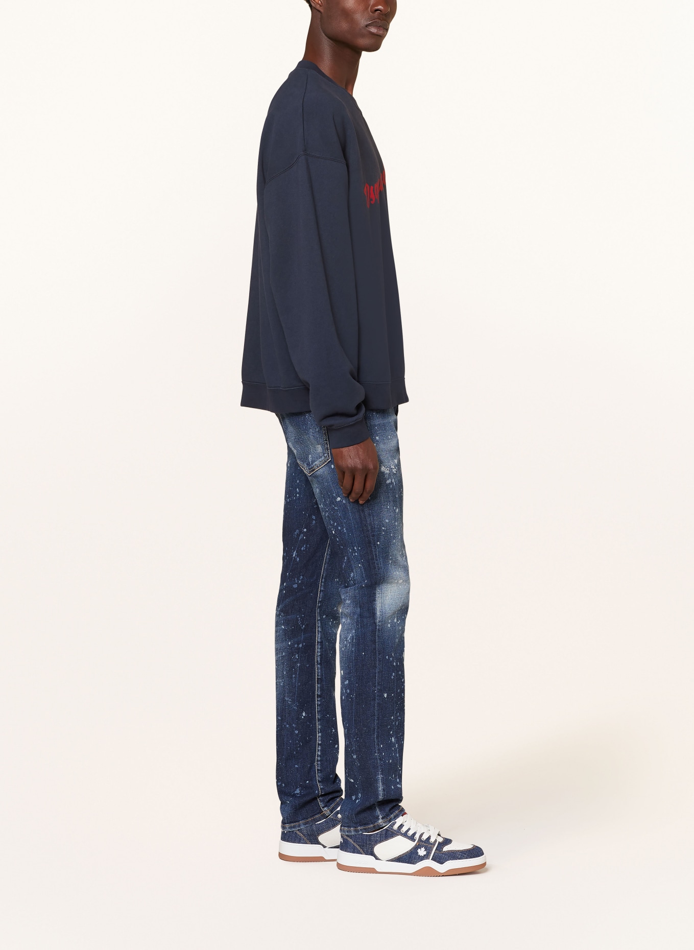 DSQUARED2 Destroyed jeans COOL GUY slim fit, Color: 470 BLUE NAVY (Image 4)