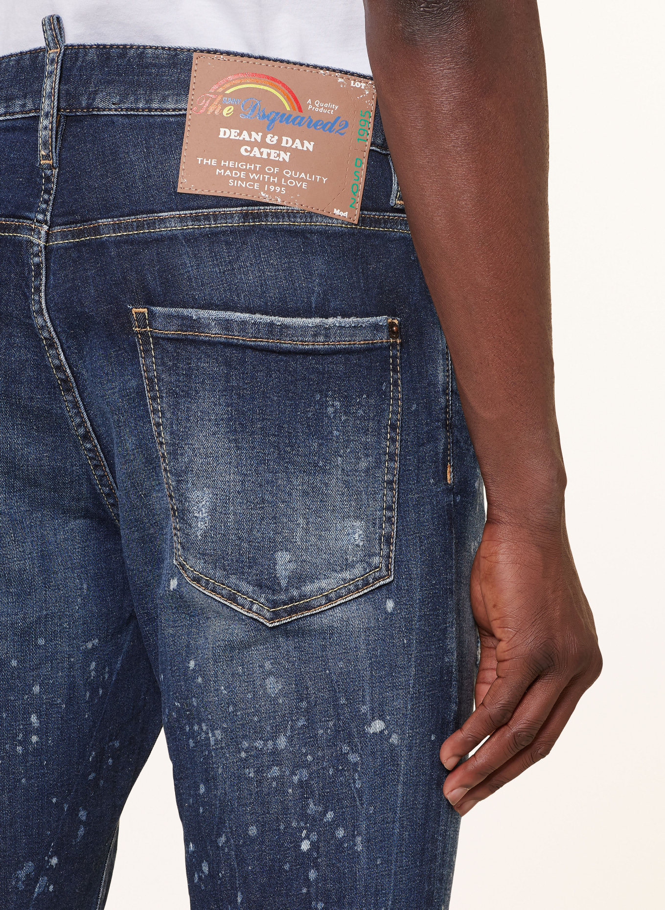DSQUARED2 Destroyed jeans COOL GUY slim fit, Color: 470 BLUE NAVY (Image 6)