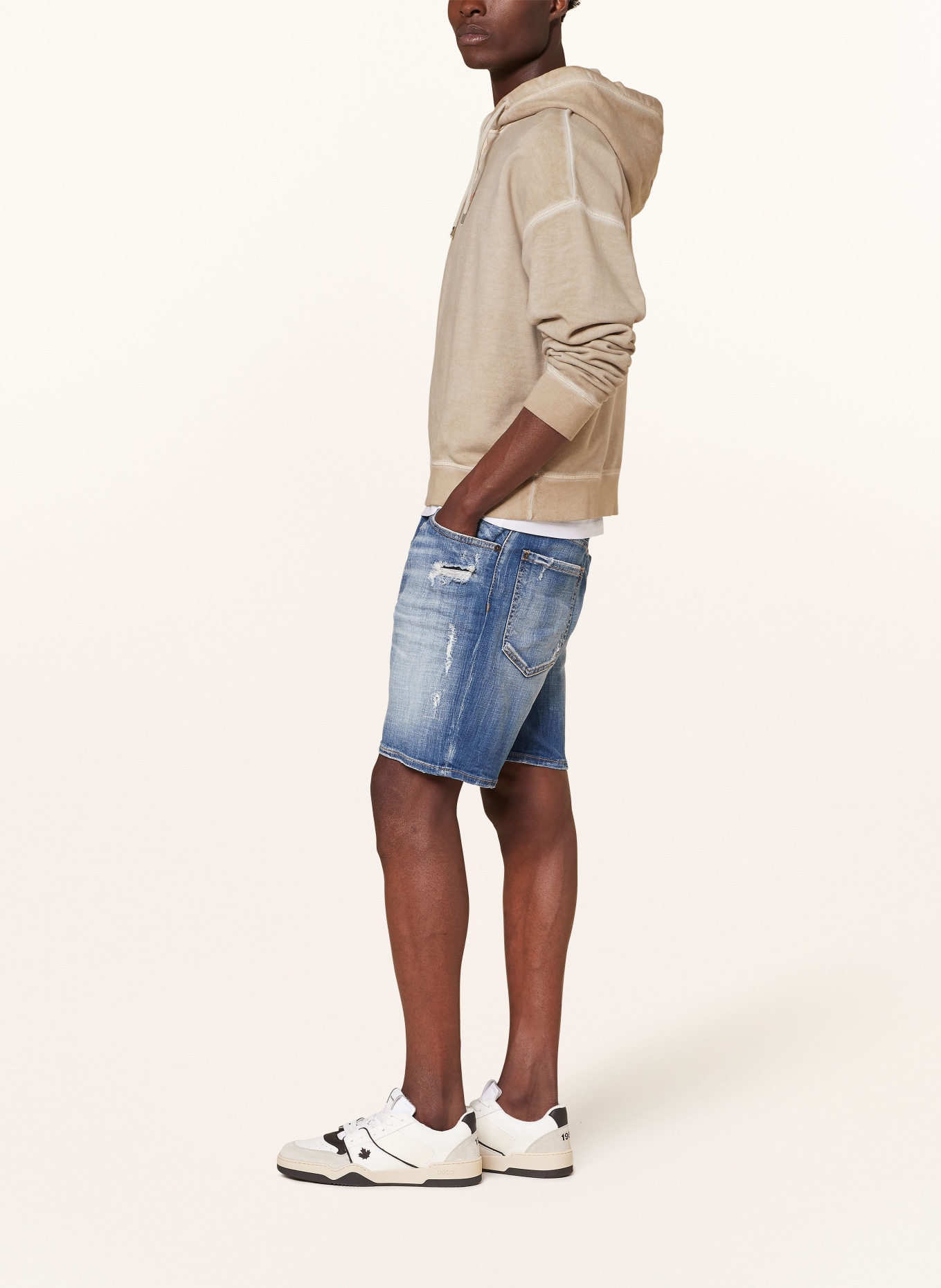 DSQUARED2 Denim shorts slim fit, Color: 470 BLUE NAVY (Image 4)