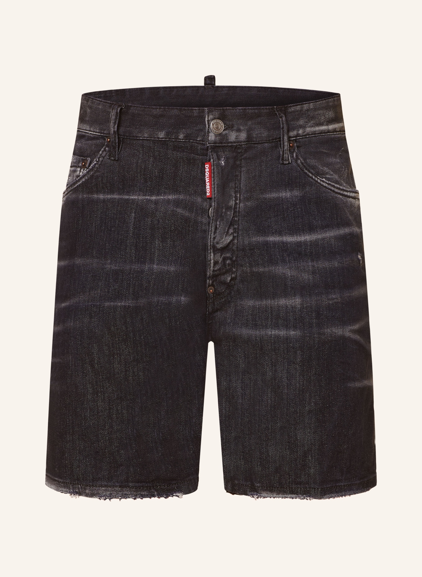 DSQUARED2 Denim shorts slim fit, Color: 900 BLACK (Image 1)