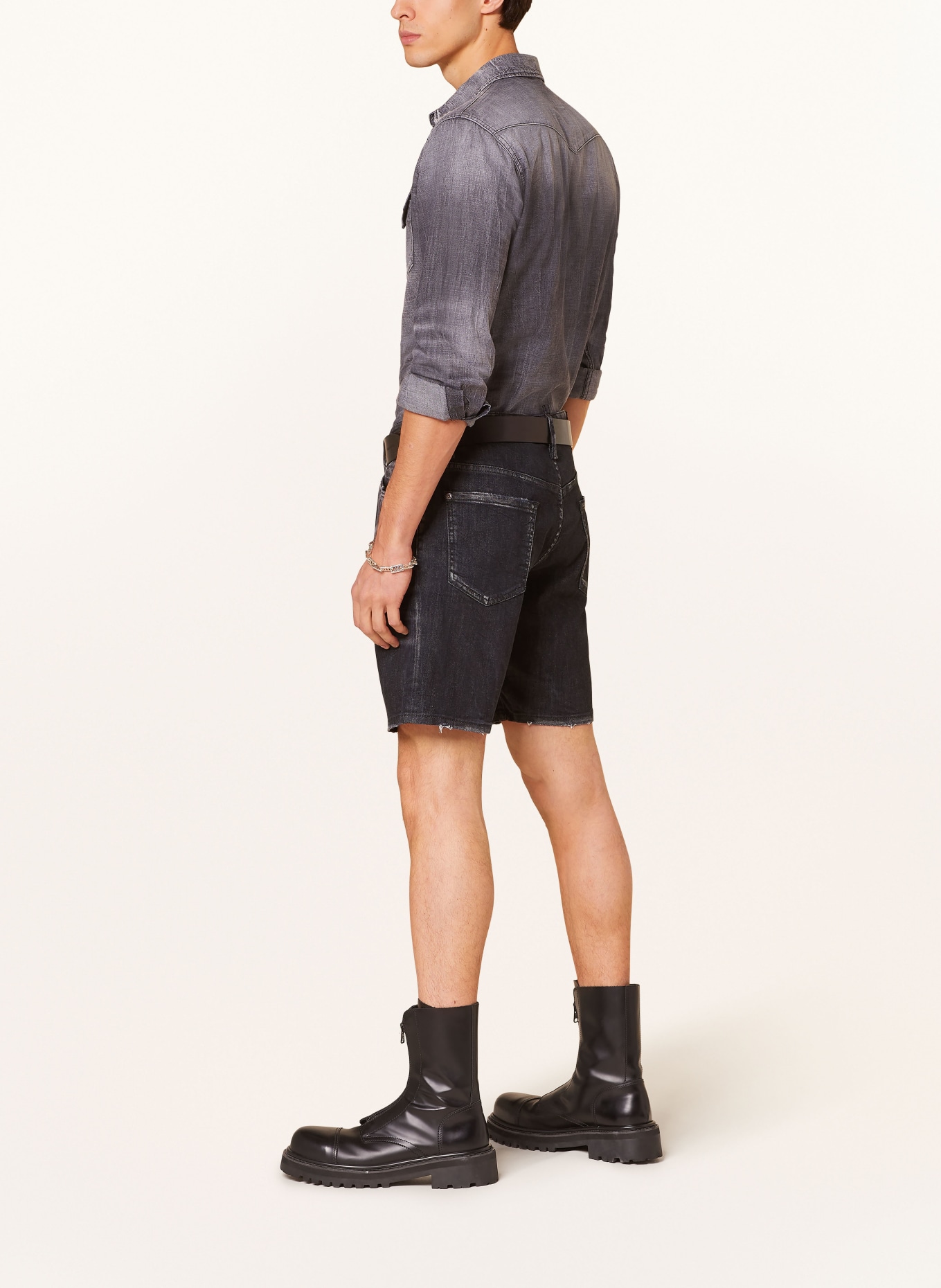 DSQUARED2 Denim shorts slim fit, Color: 900 BLACK (Image 4)