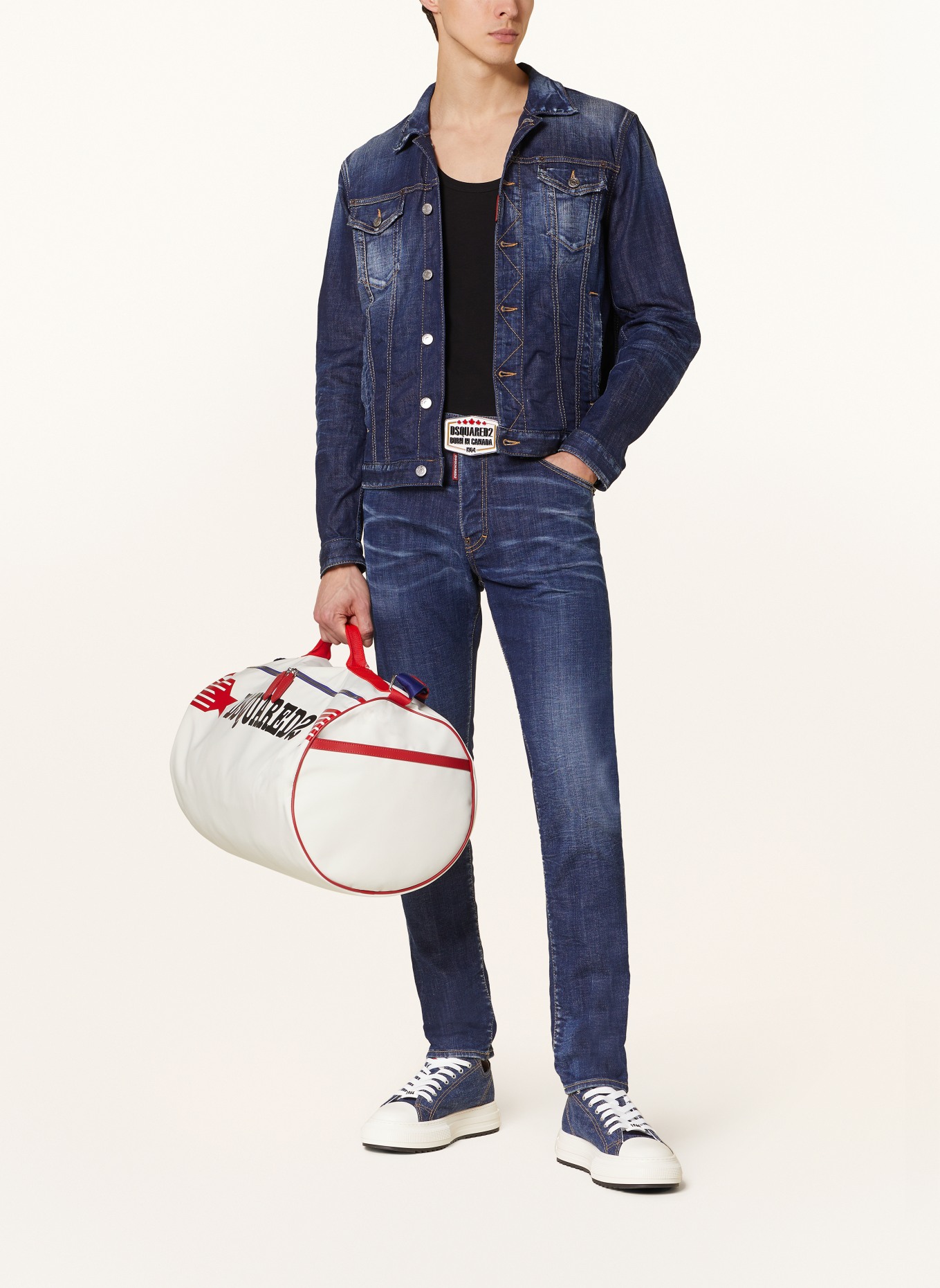 DSQUARED2 Travel bag, Color: WHITE/ RED/ BLUE (Image 5)