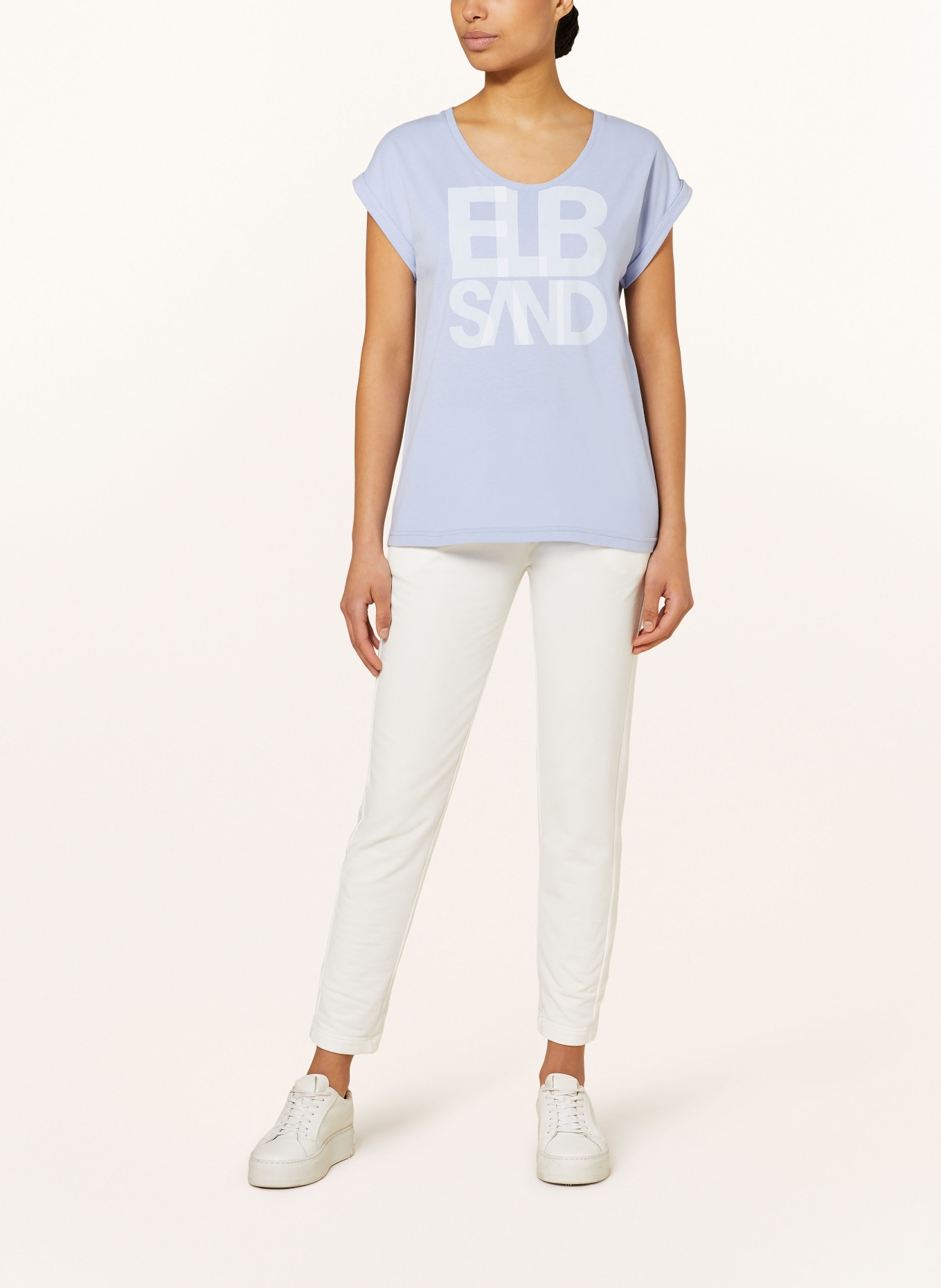 ELBSAND T-shirt ELDIS, Color: LIGHT BLUE (Image 2)