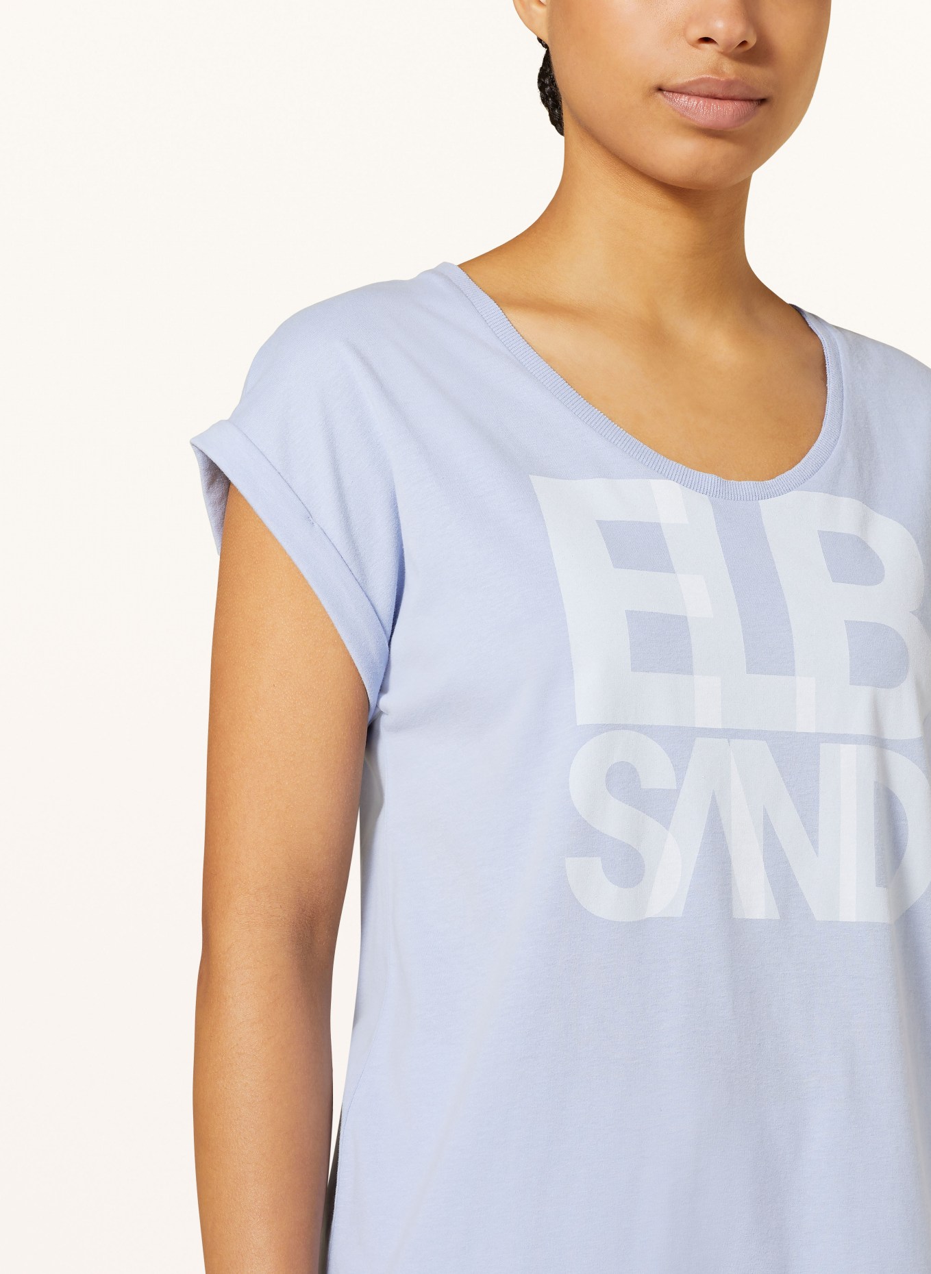 ELBSAND T-shirt ELDIS, Kolor: JASNONIEBIESKI (Obrazek 4)