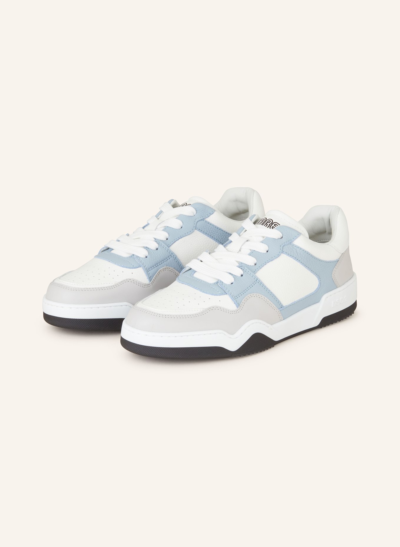 DSQUARED2 Sneakers SPIKE, Color: WHITE/ GRAY/ LIGHT BLUE (Image 1)