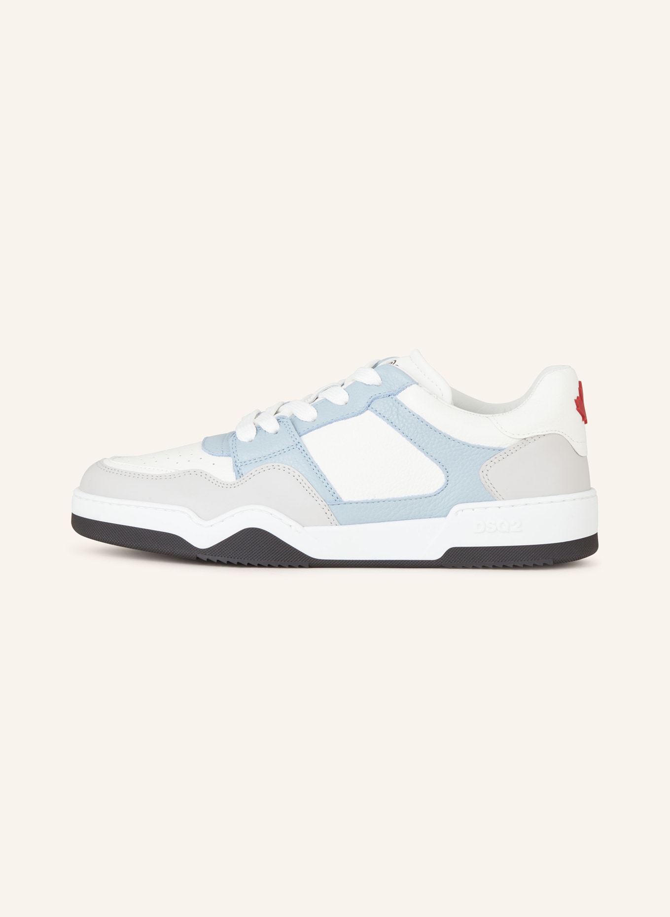 DSQUARED2 Sneakers SPIKE, Color: WHITE/ GRAY/ LIGHT BLUE (Image 4)