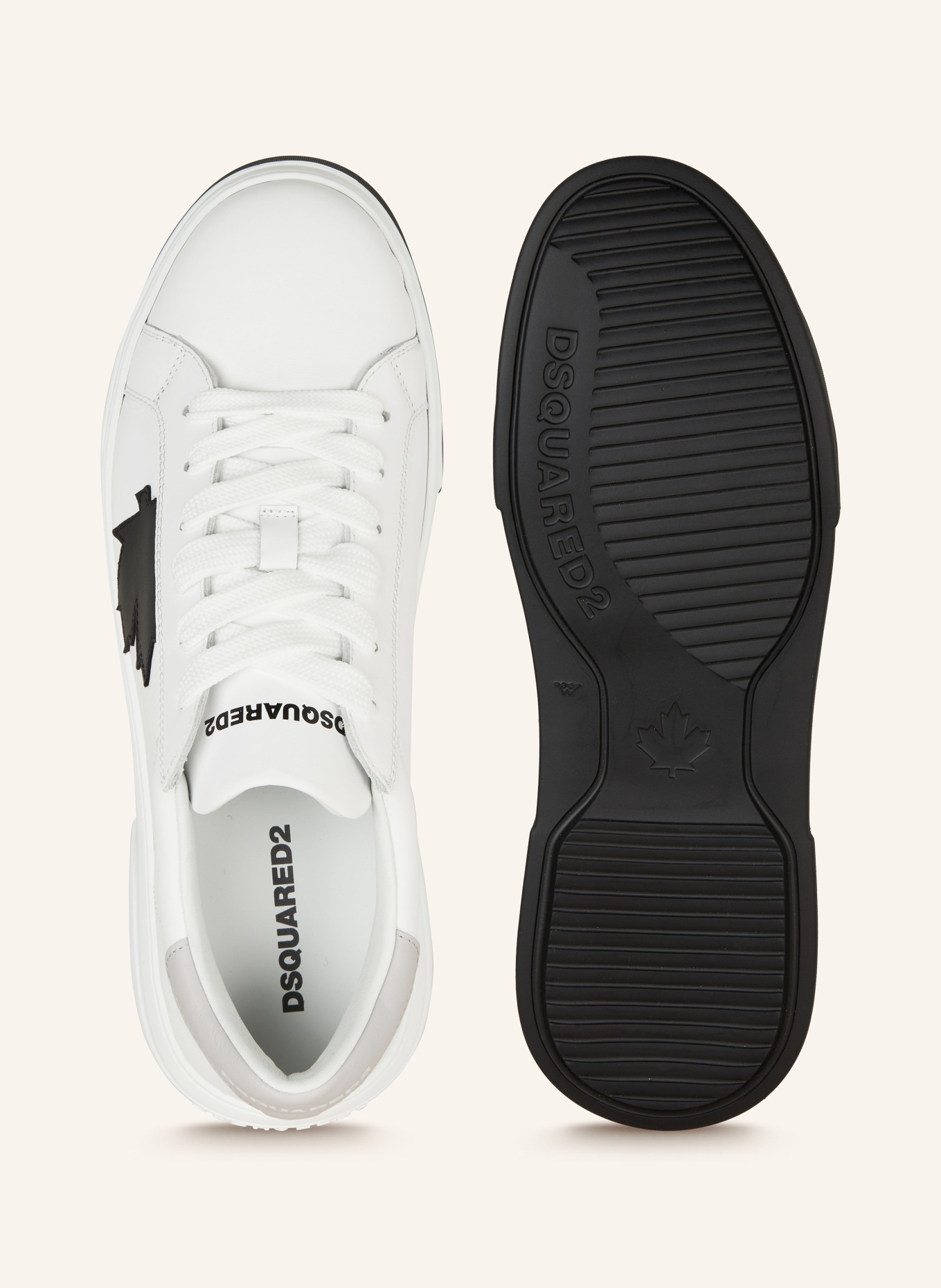 DSQUARED2 Sneakers BUMPER, Color: WHITE/ BLACK/ LIGHT GRAY (Image 5)