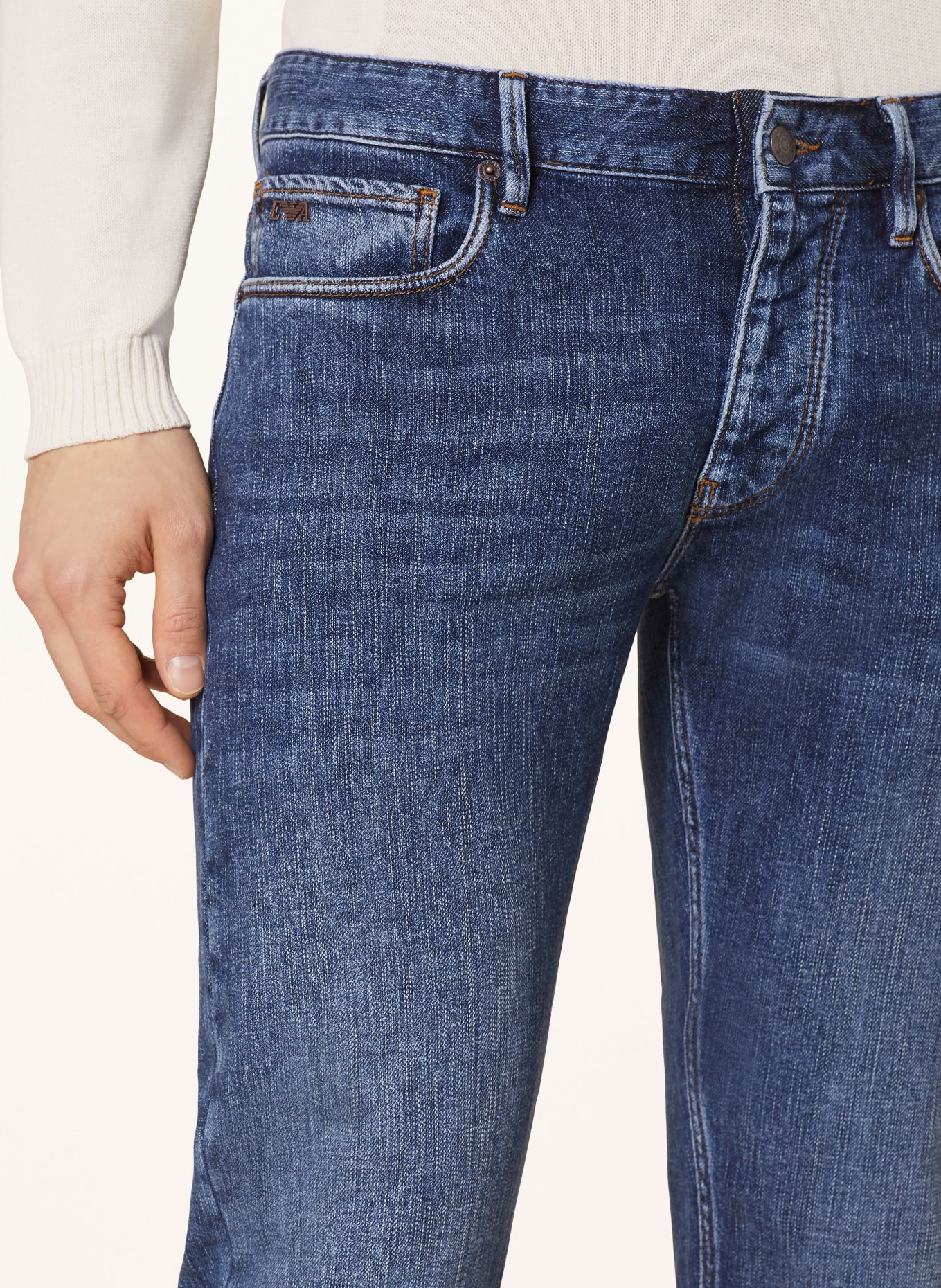 EMPORIO ARMANI Jeans J75 Slim Fit, Farbe: 0942 DENIM BLU MD (Bild 5)