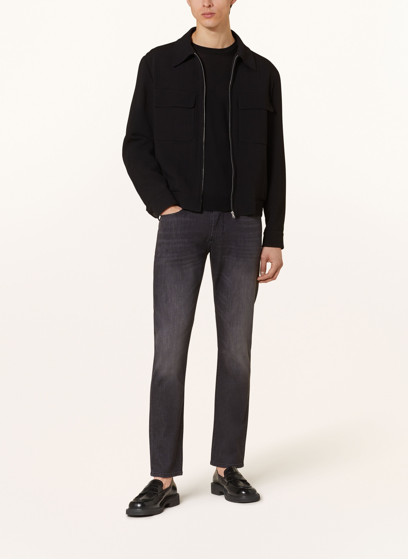 EMPORIO ARMANI Jeans slim fit: 0006 DENIM NERO MD