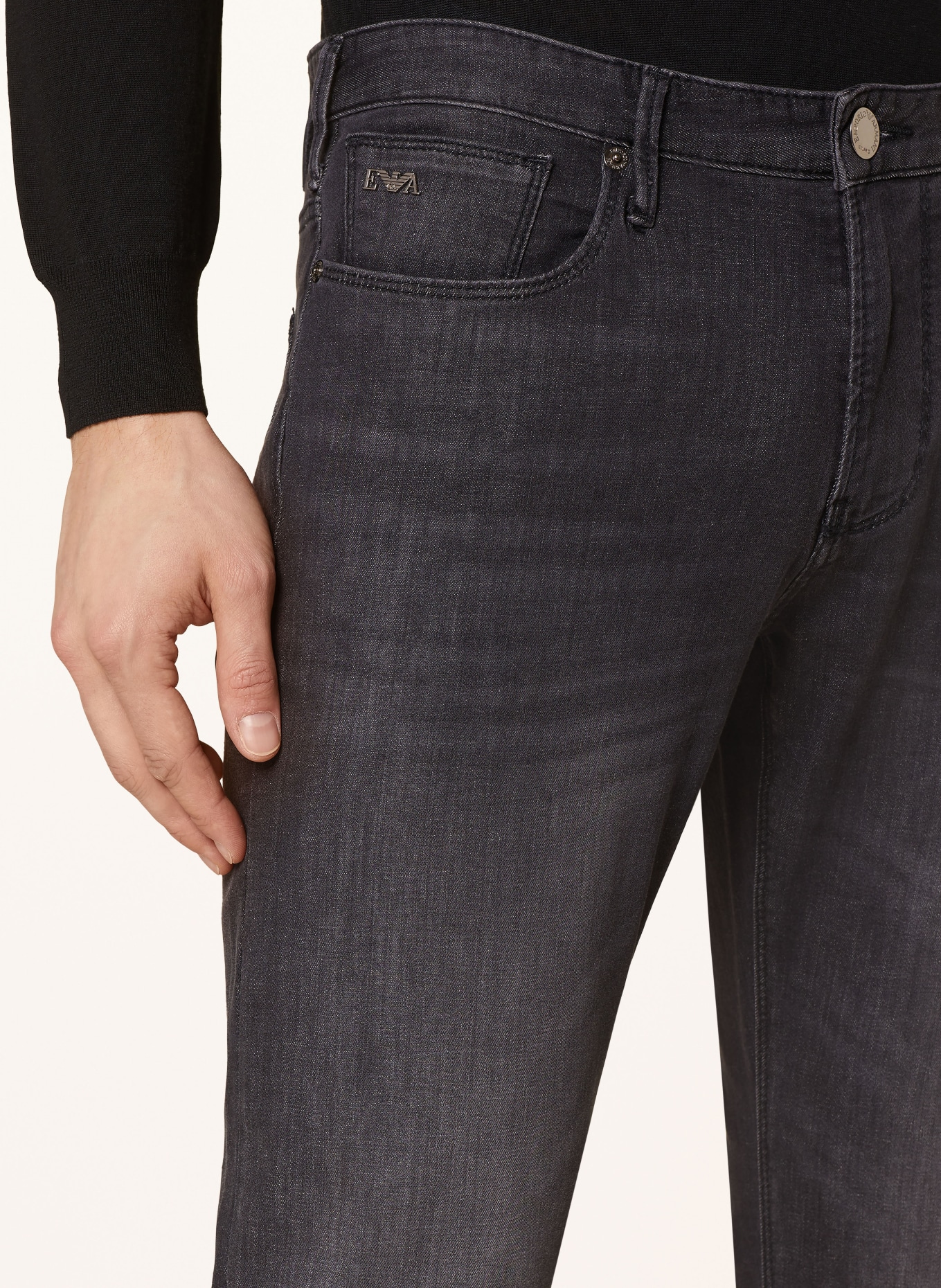 EMPORIO ARMANI Jeans slim fit: 0006 DENIM NERO MD