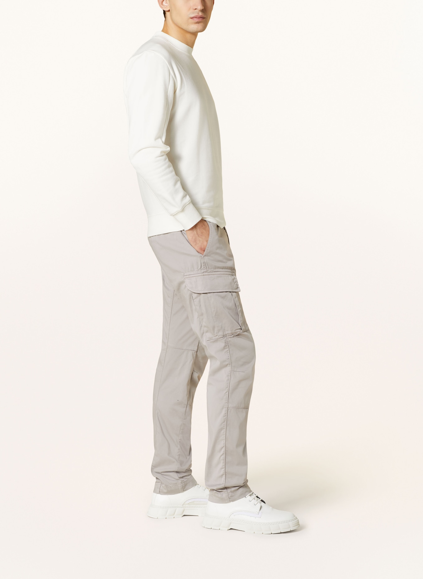 C.P. COMPANY Cargo pants extra slim fit, Color: LIGHT GRAY (Image 4)