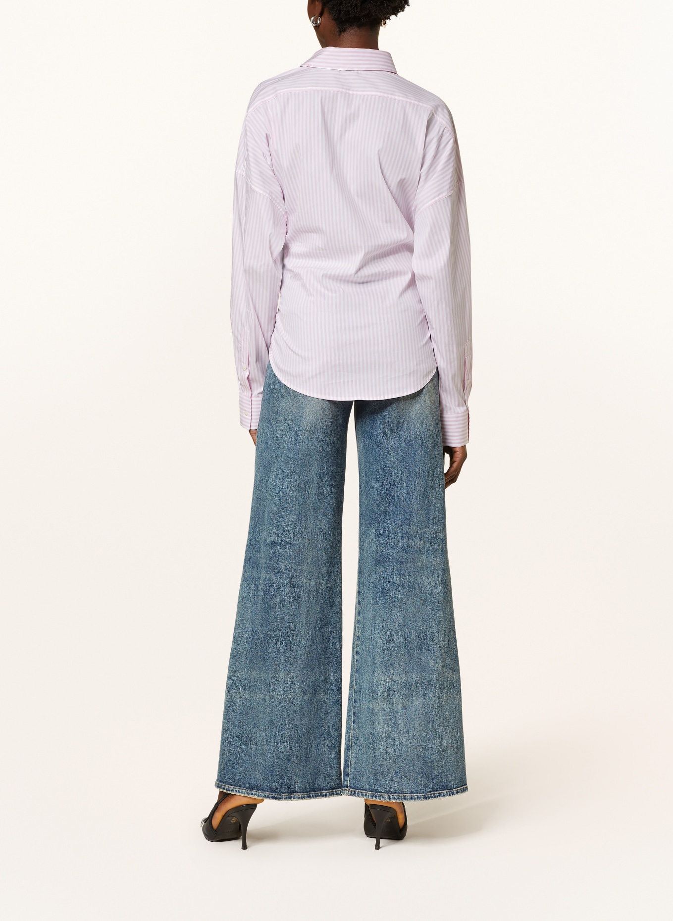 DIESEL Shirt blouse C-SIZ-N2, Color: PINK/ WHITE (Image 3)