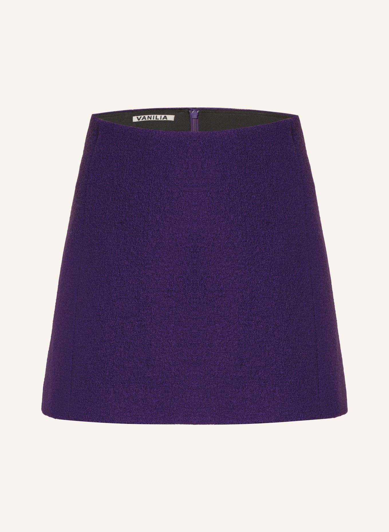 VANILIA Bouclé skirt, Color: DARK PURPLE (Image 1)