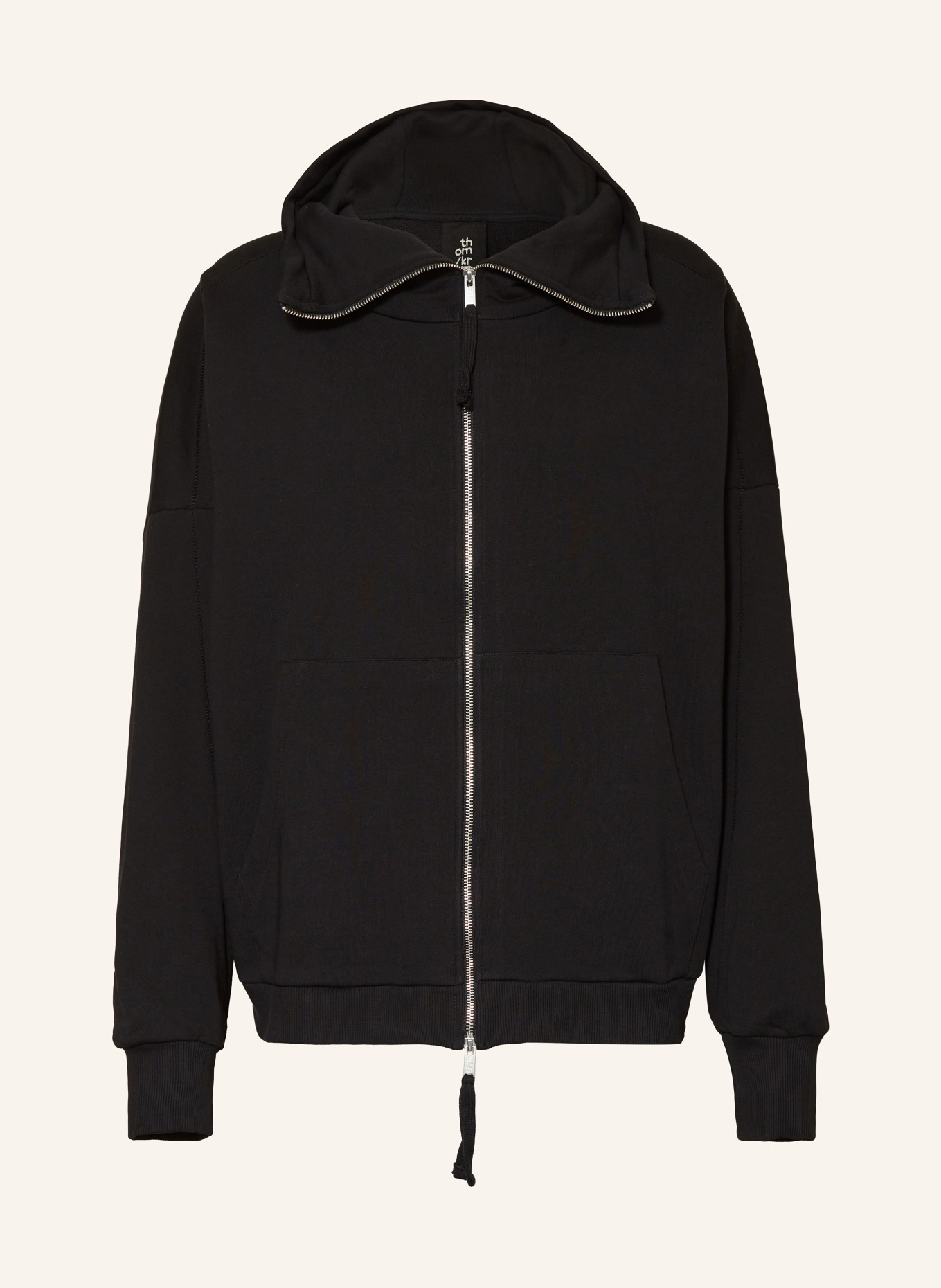 thom/krom Oversized sweat jacket, Color: BLACK (Image 1)