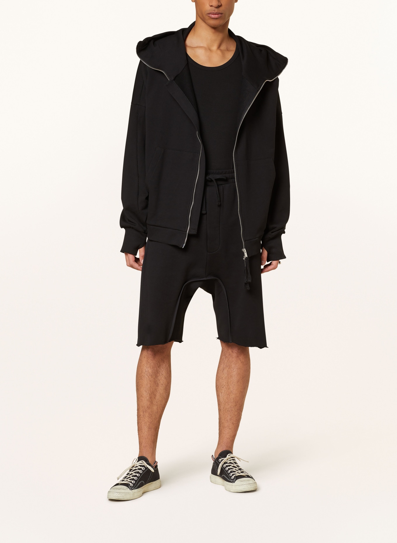 thom/krom Oversized sweat jacket, Color: BLACK (Image 2)