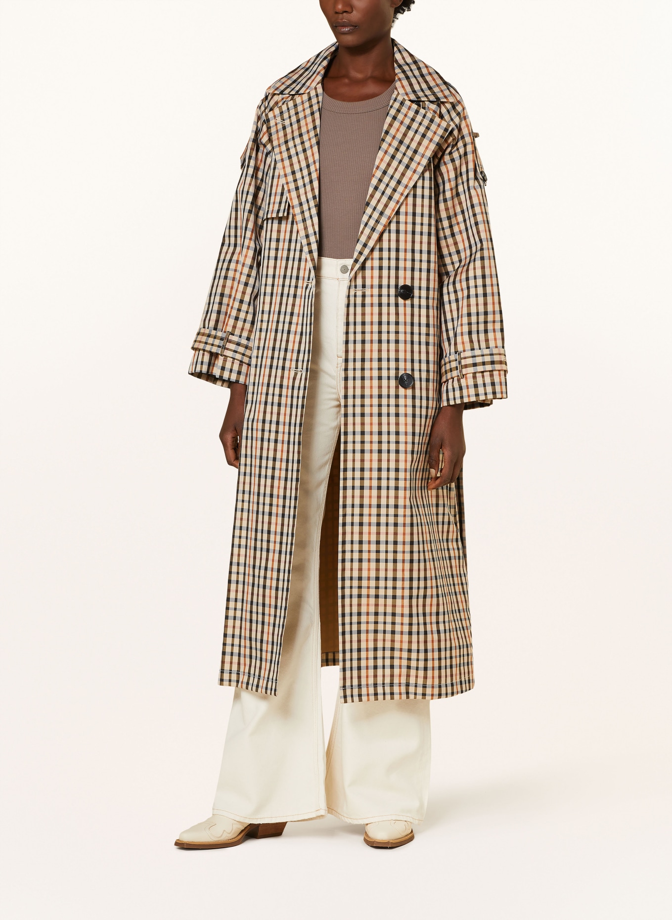 InWear Trench coat TOINIIW, Color: LIGHT BROWN/ BROWN/ LIGHT RED (Image 2)