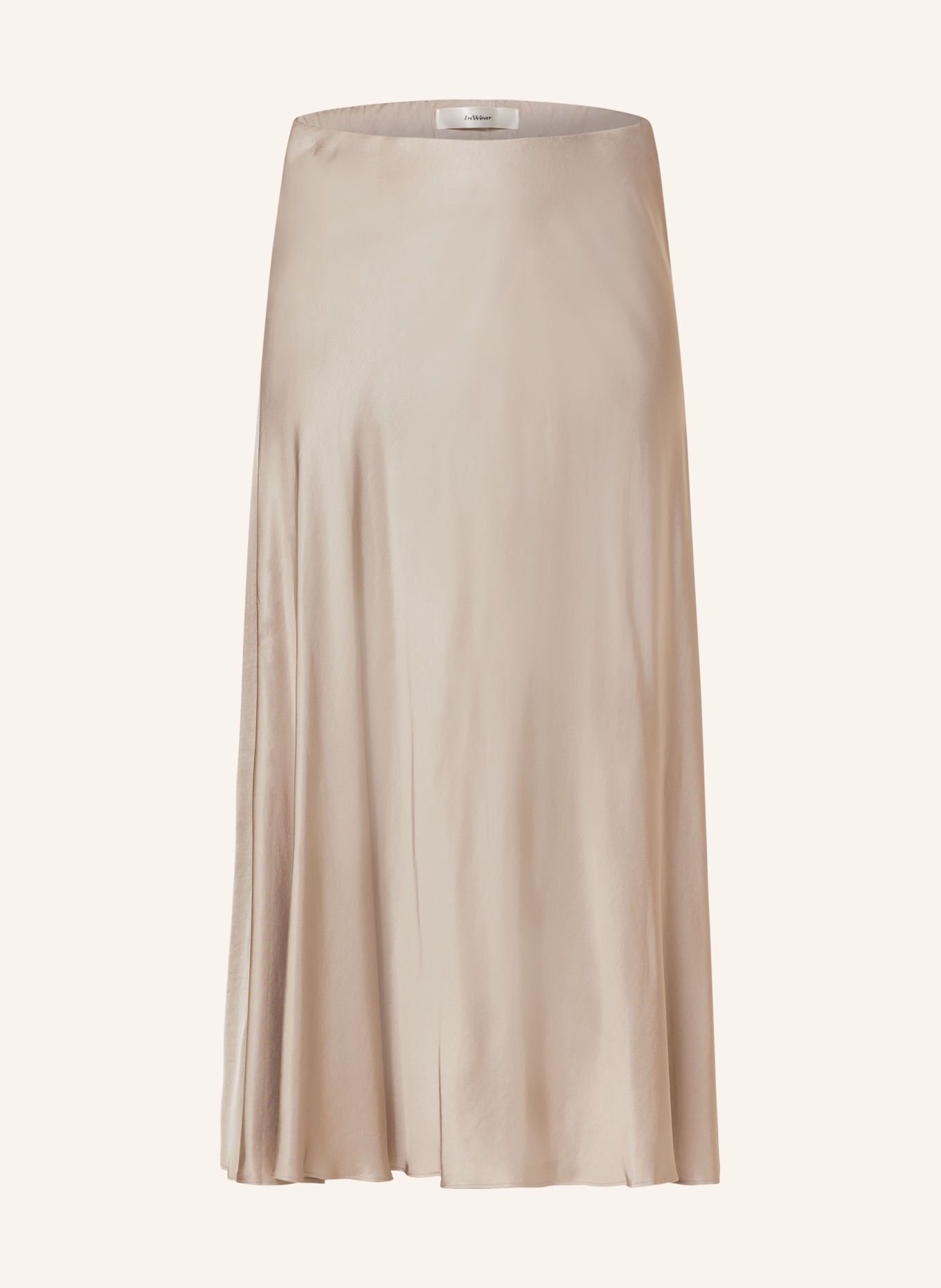 InWear Saténová sukně HIDIIW, Barva: BÉŽOVÁ (Obrázek 1)