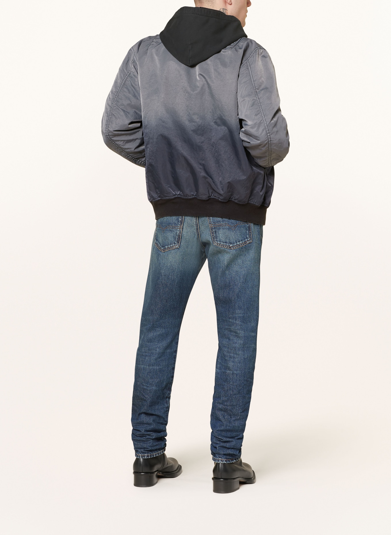 DIESEL Bomber jacket KEPES, Color: BLACK/ GRAY (Image 3)