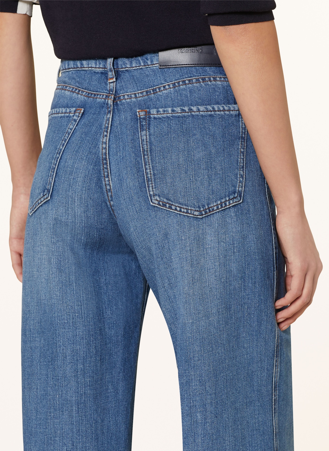 7 for all mankind Flared jeans LOTTA with linen, Color: MID BLUE (Image 5)