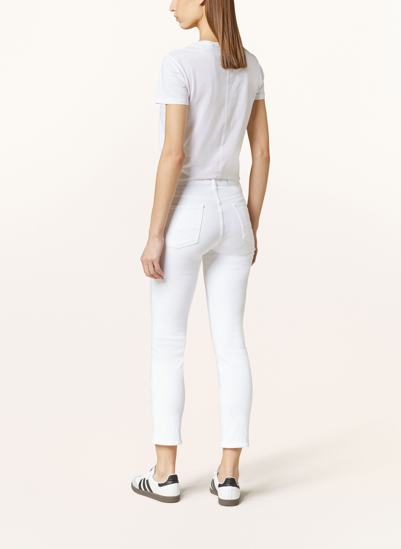 7 for all mankind Skinny Jeans ROXANNE, Farbe: WHITE (Bild 3)