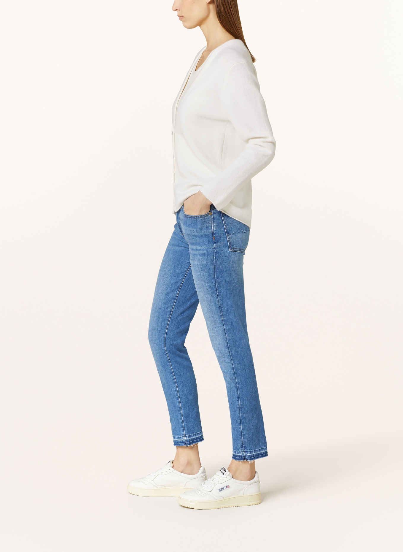 7 for all mankind 7/8 jeans ROXANNE, Color: MID BLUE (Image 4)