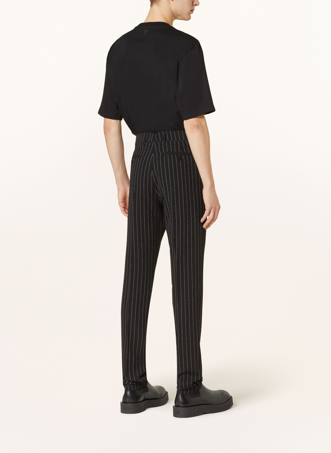 AMI PARIS Suit trousers extra slim fit, Color: BLACK/ WHITE (Image 3)