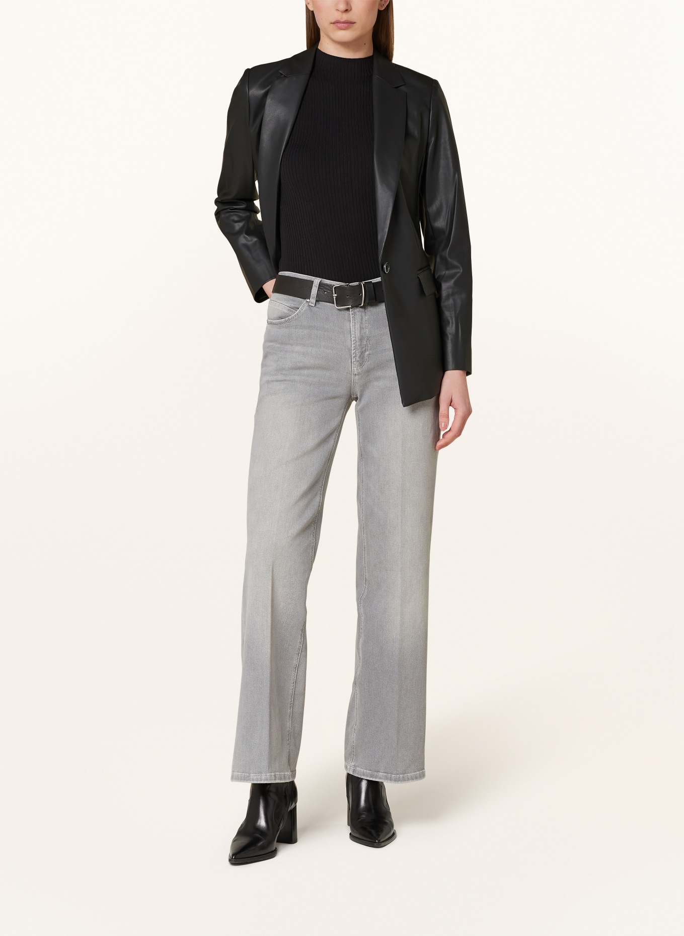someday Straight Jeans CARIE, Farbe: HELLGRAU (Bild 2)