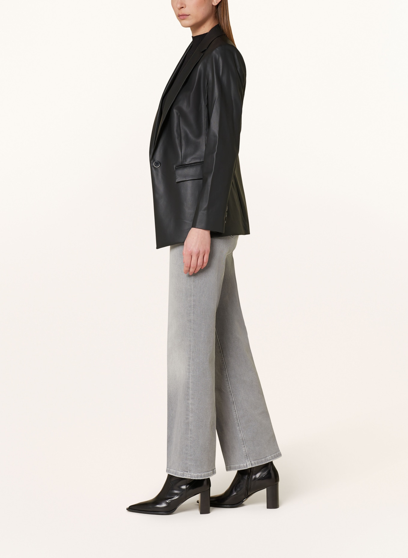someday Straight Jeans CARIE, Farbe: HELLGRAU (Bild 4)