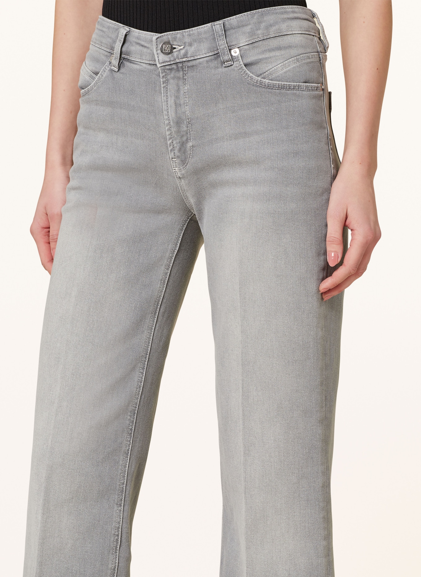 someday Straight Jeans CARIE, Farbe: HELLGRAU (Bild 5)