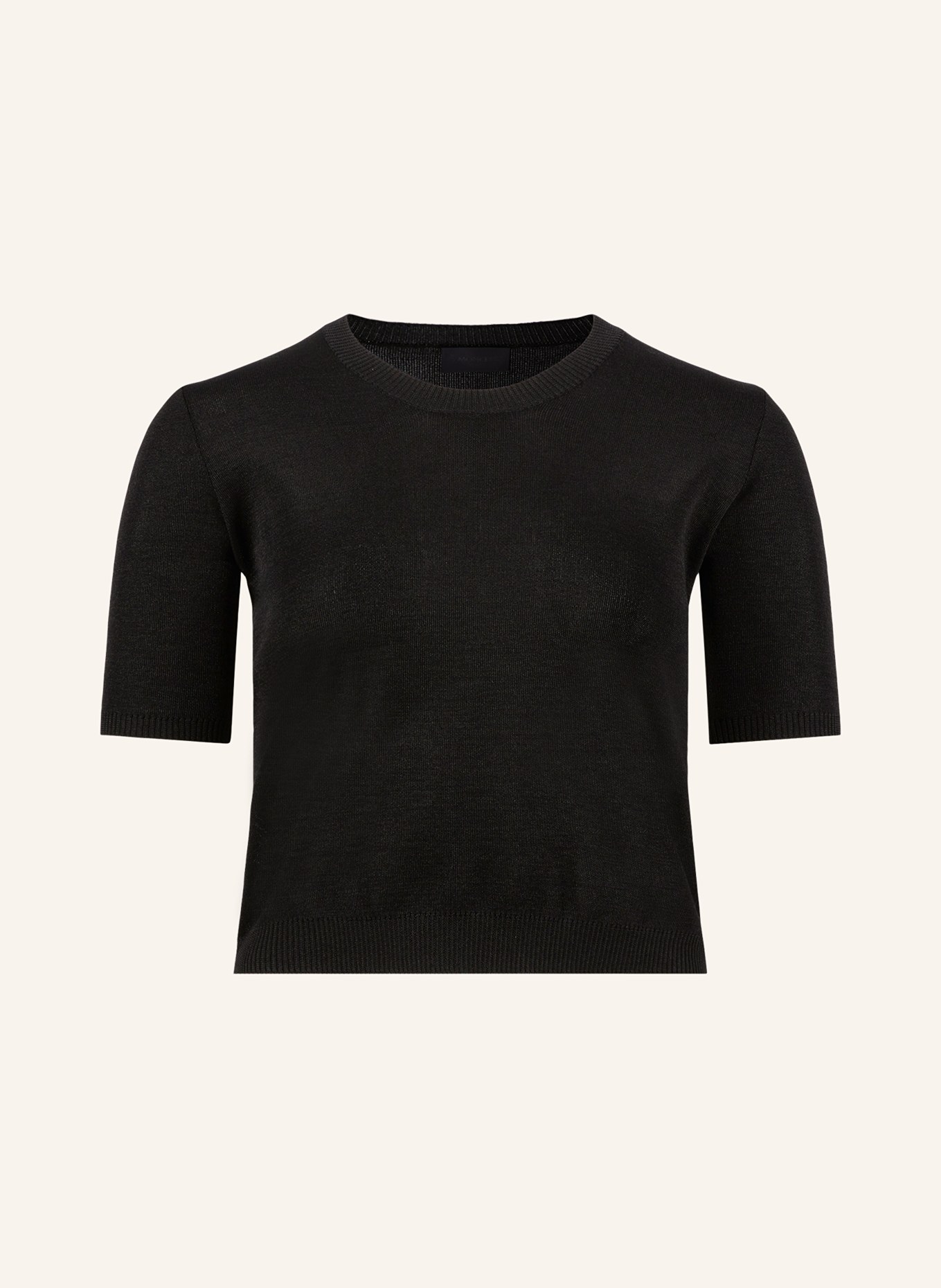 MONCLER Úpletové tričko, Barva: ČERNÁ (Obrázek 1)